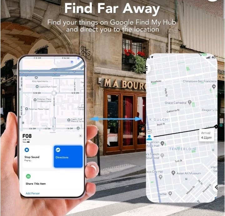 NIB, pack of 4, Bluetooth Tracker, IP68 Waterproof, 1 Year Battery, Android - Thumbnail 9