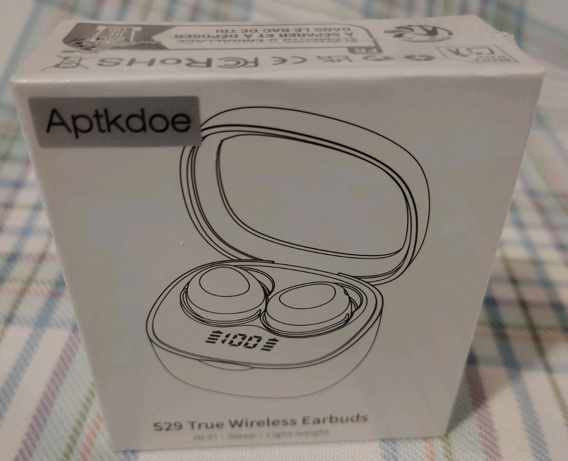 S29 Bluetooth Wireless Earbuds, Noise Cancellation, Waterproof, Charging Case - Thumbnail 2