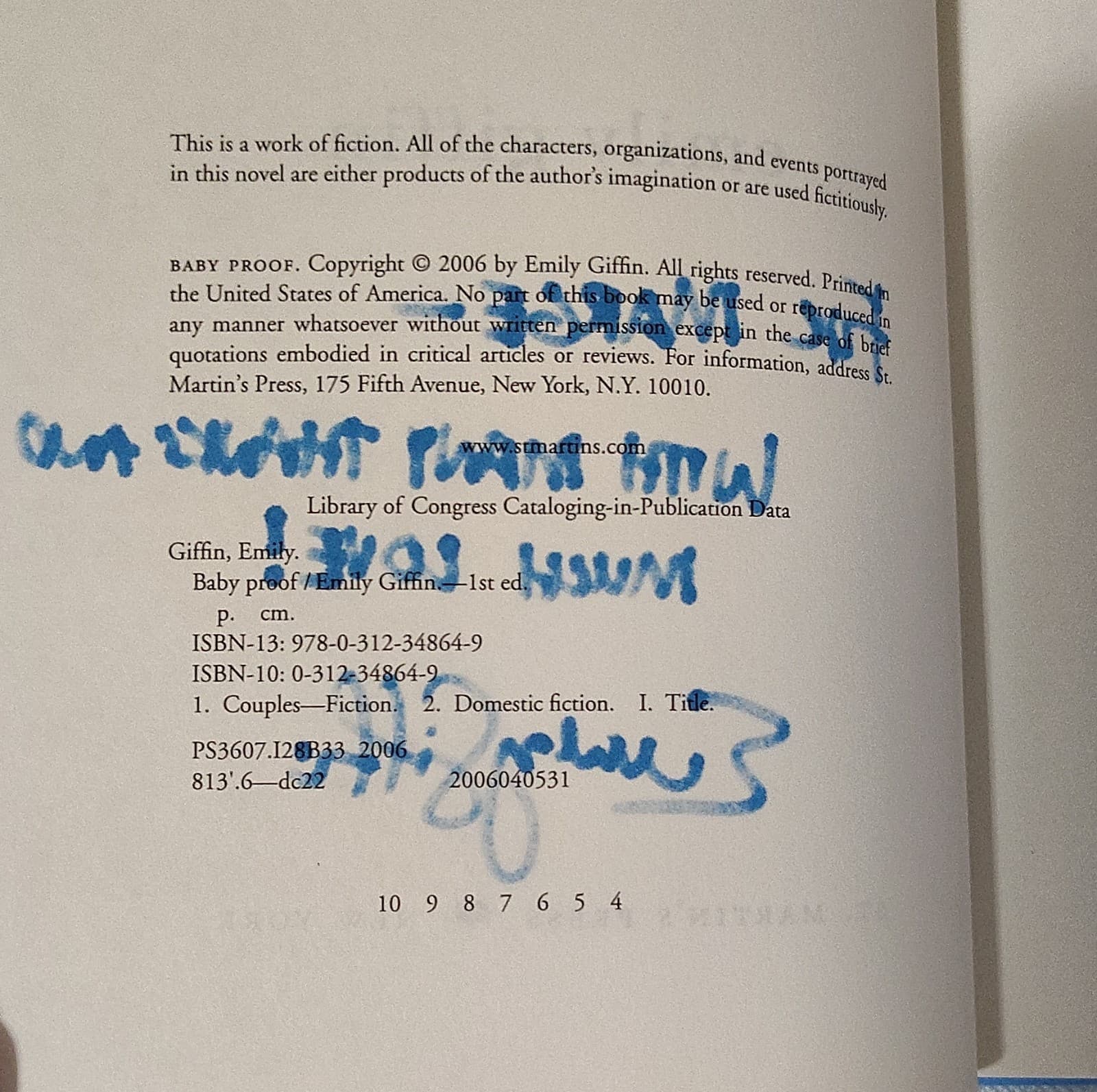 Emily Giffin Signed Baby Proof Hardcover Book St. Martin's Press - Thumbnail 8