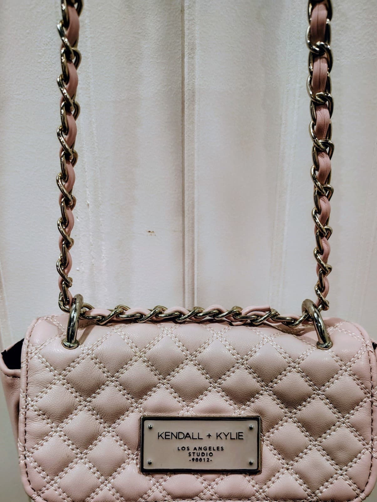 Kendall & Kylie Rose Pink Quilted Crossbody Bag With Chain - Thumbnail 3