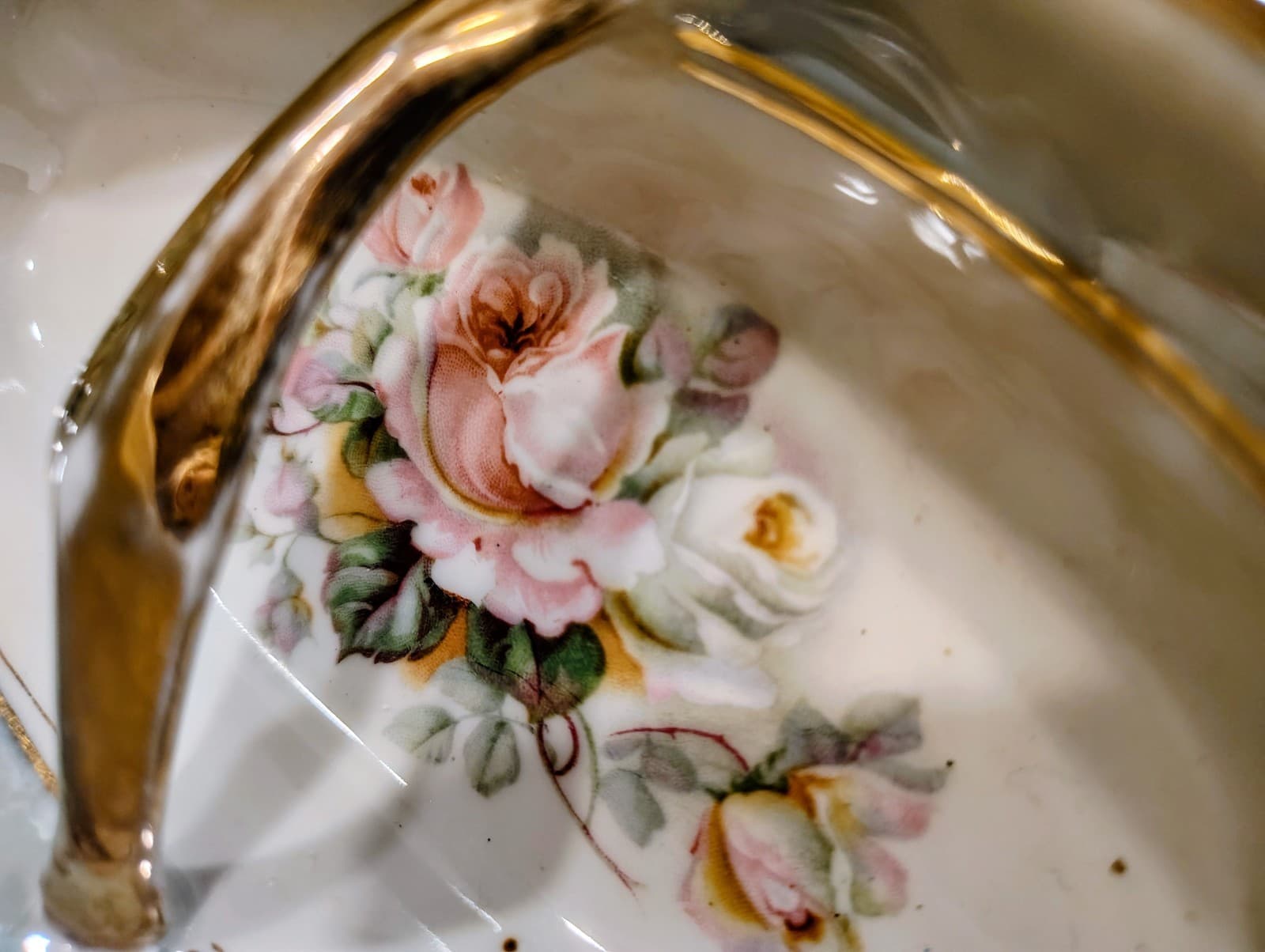 Vintage Made In Germany Porcelain Trinket Dish 1900-1920's EUC