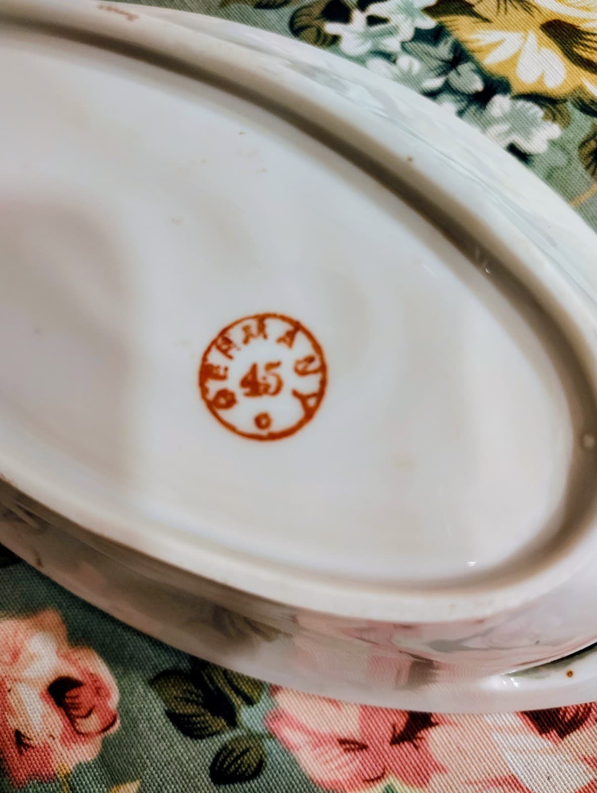 Vintage Made In Germany Porcelain Trinket Dish 1900-1920's EUC - Thumbnail 5