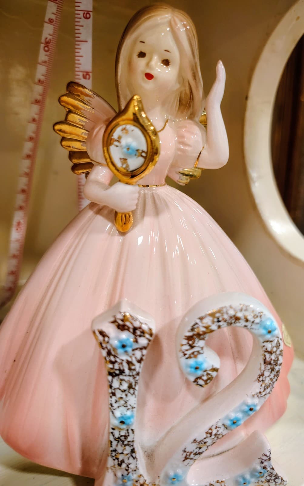 Vintage Josef Originals, Angel Girl Birthday Figurine Age 12, Porcelain EUC - Thumbnail 10
