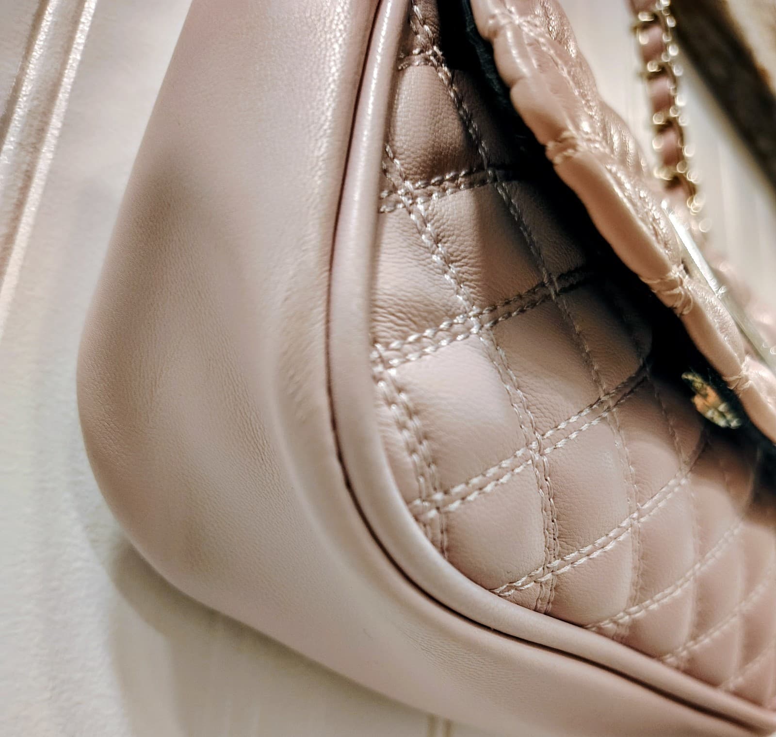 Kendall & Kylie Rose Pink Quilted Crossbody Bag With Chain - Thumbnail 9
