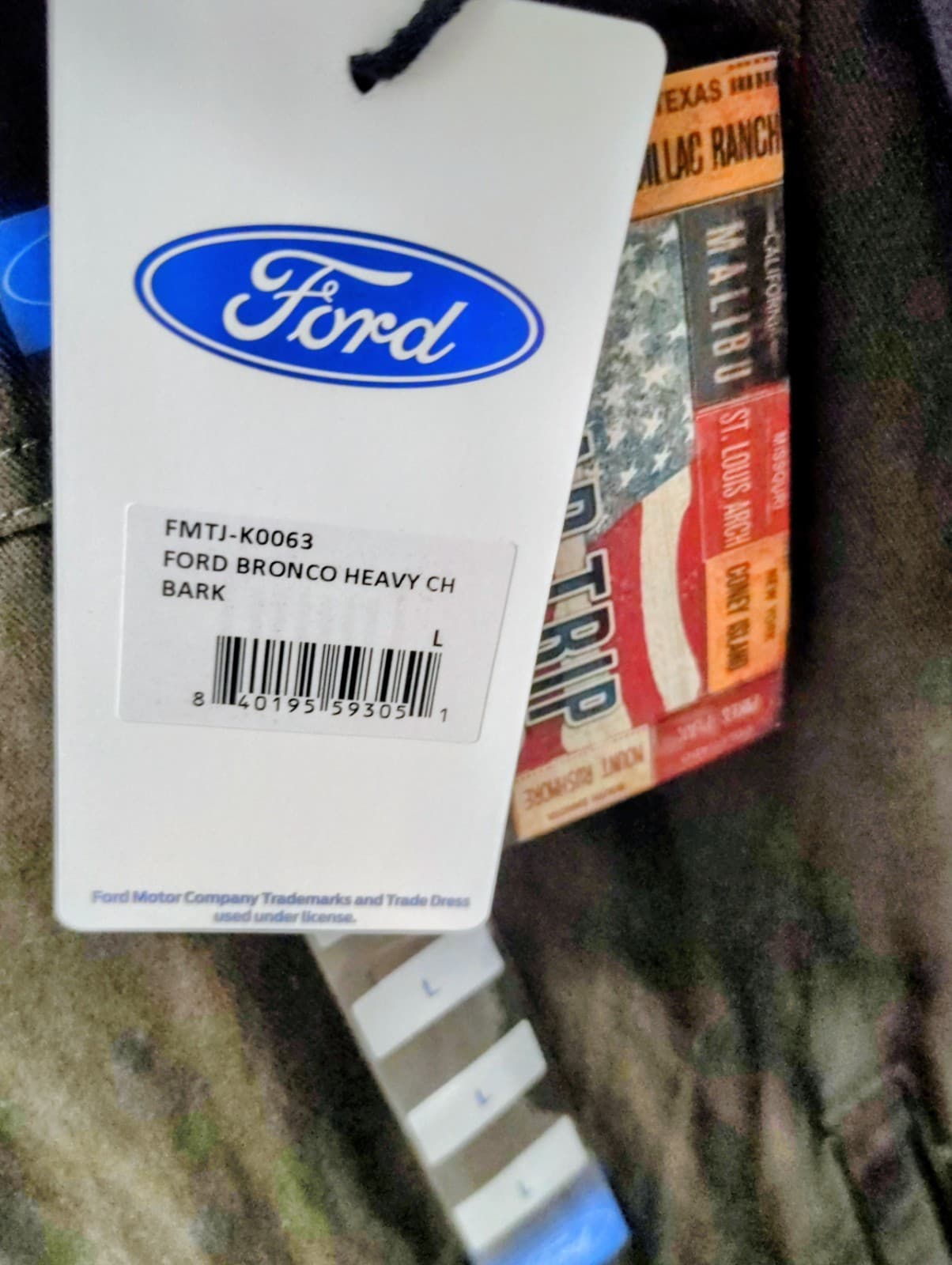 Ford Bronco Jacket Mens Workwear Chore Coat NWT Licensed - Thumbnail 4