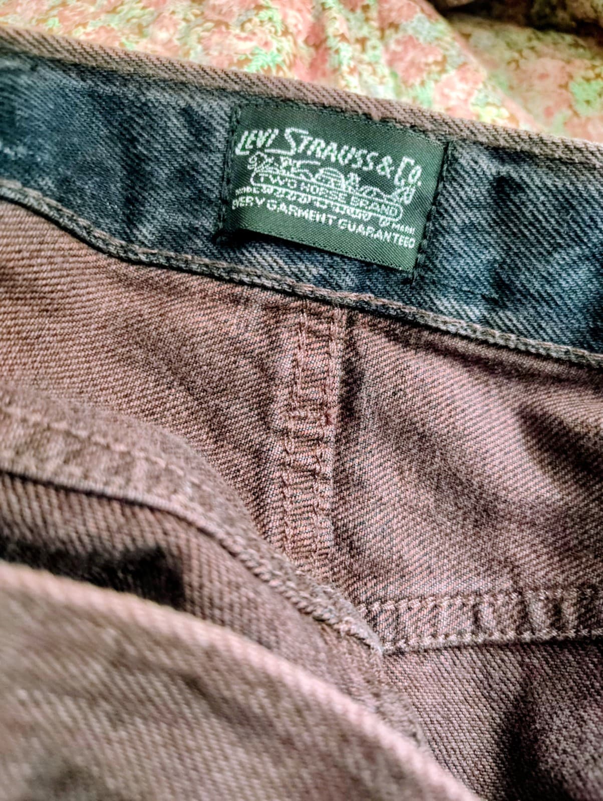 Levi's Denim Acid Wash Shorts Size 32 - Thumbnail 7