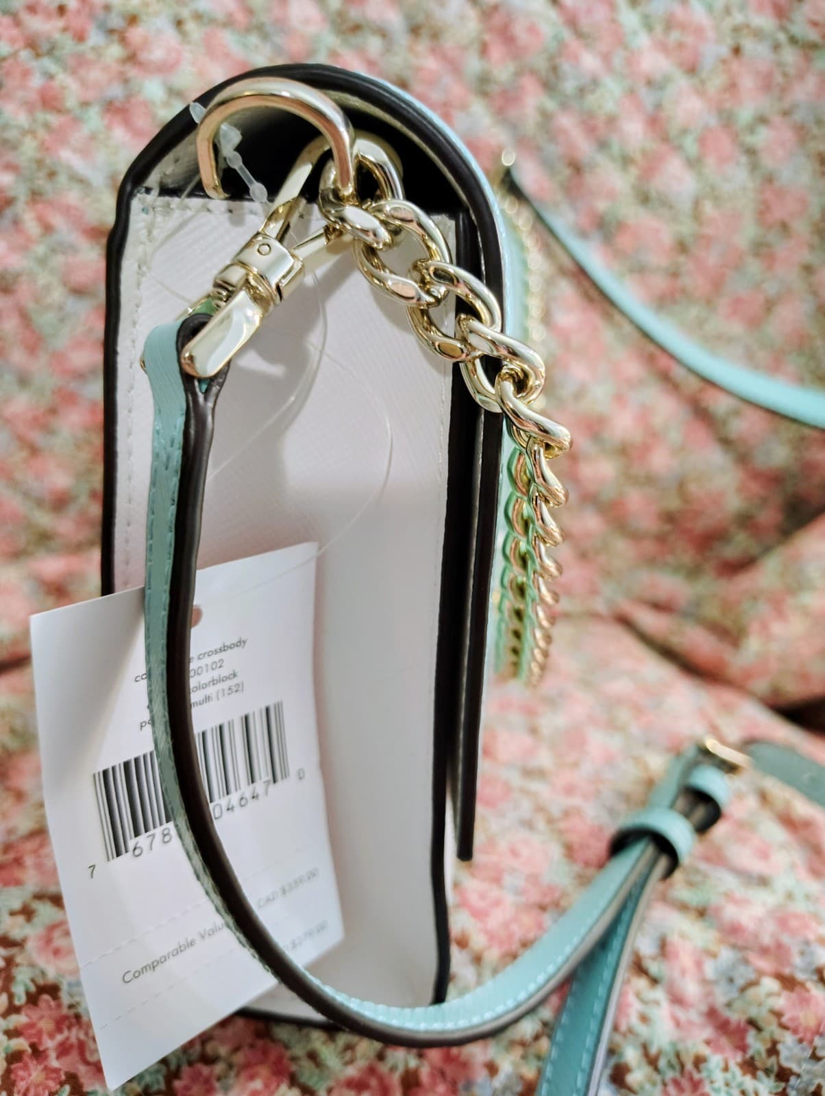 NWT Kate Spade New York Carson Women's Crossbody - Mint/White, MSRP 279.00 - Thumbnail 12