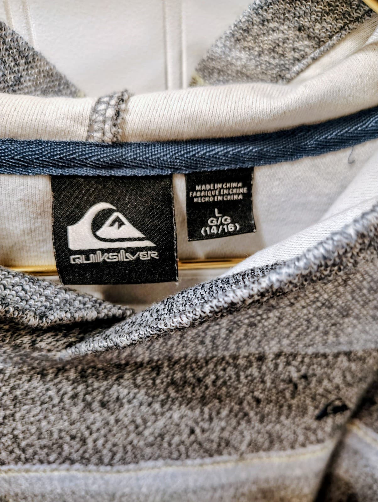 Quiksilver Boy's Pullover Hoodie, Kangaroo Pocket, Boy's Large - Thumbnail 3