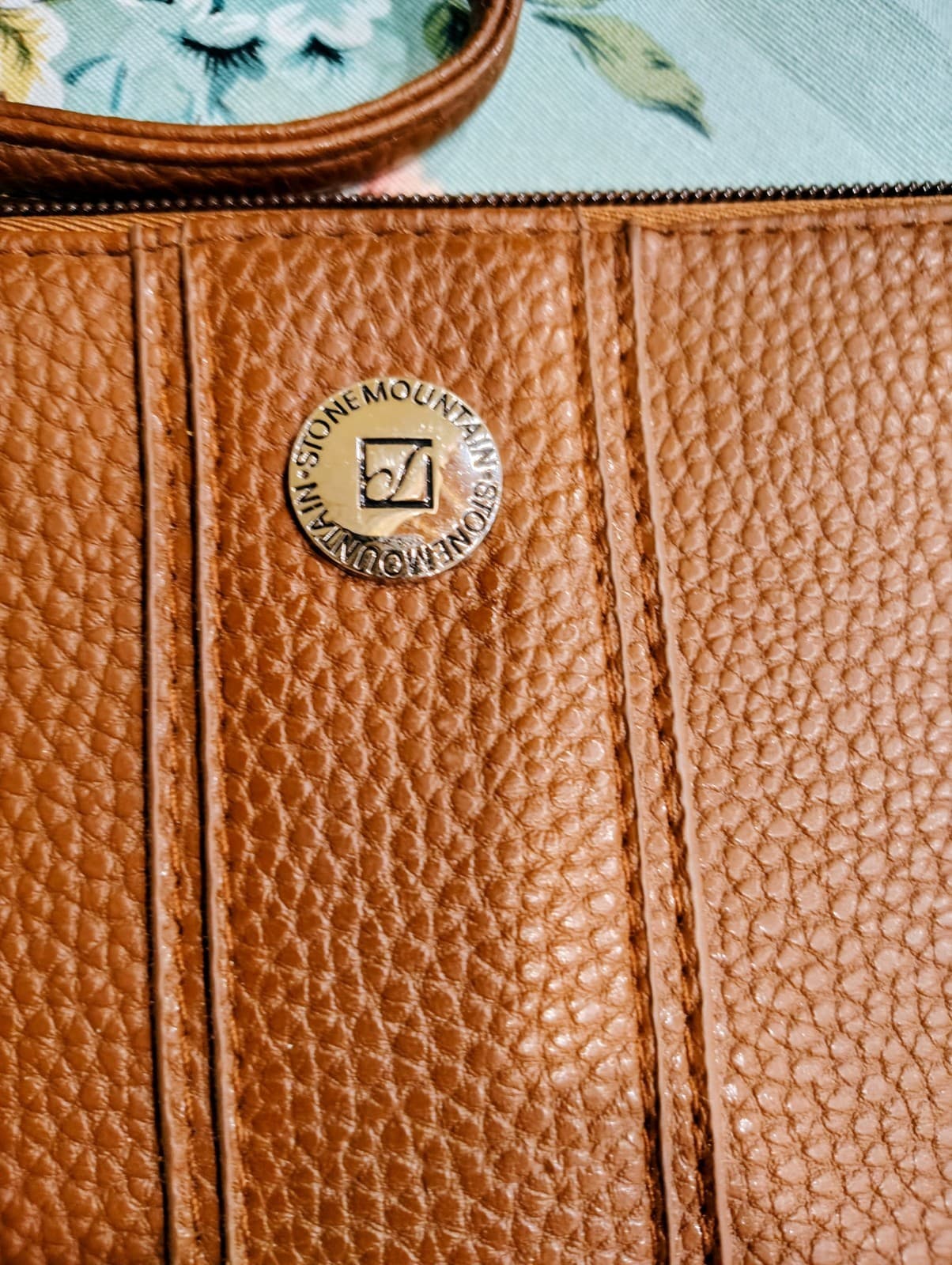 Stone Mountain Brown Large Pebbled Leather Wristlet Strap - Thumbnail 3