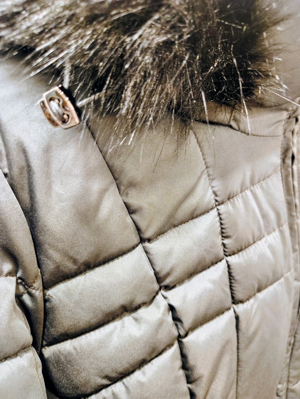 NWOT Calvin Klein Women's Winter Puffer jacket coat, Charcoal Gray, Size M, $180 - Thumbnail 15