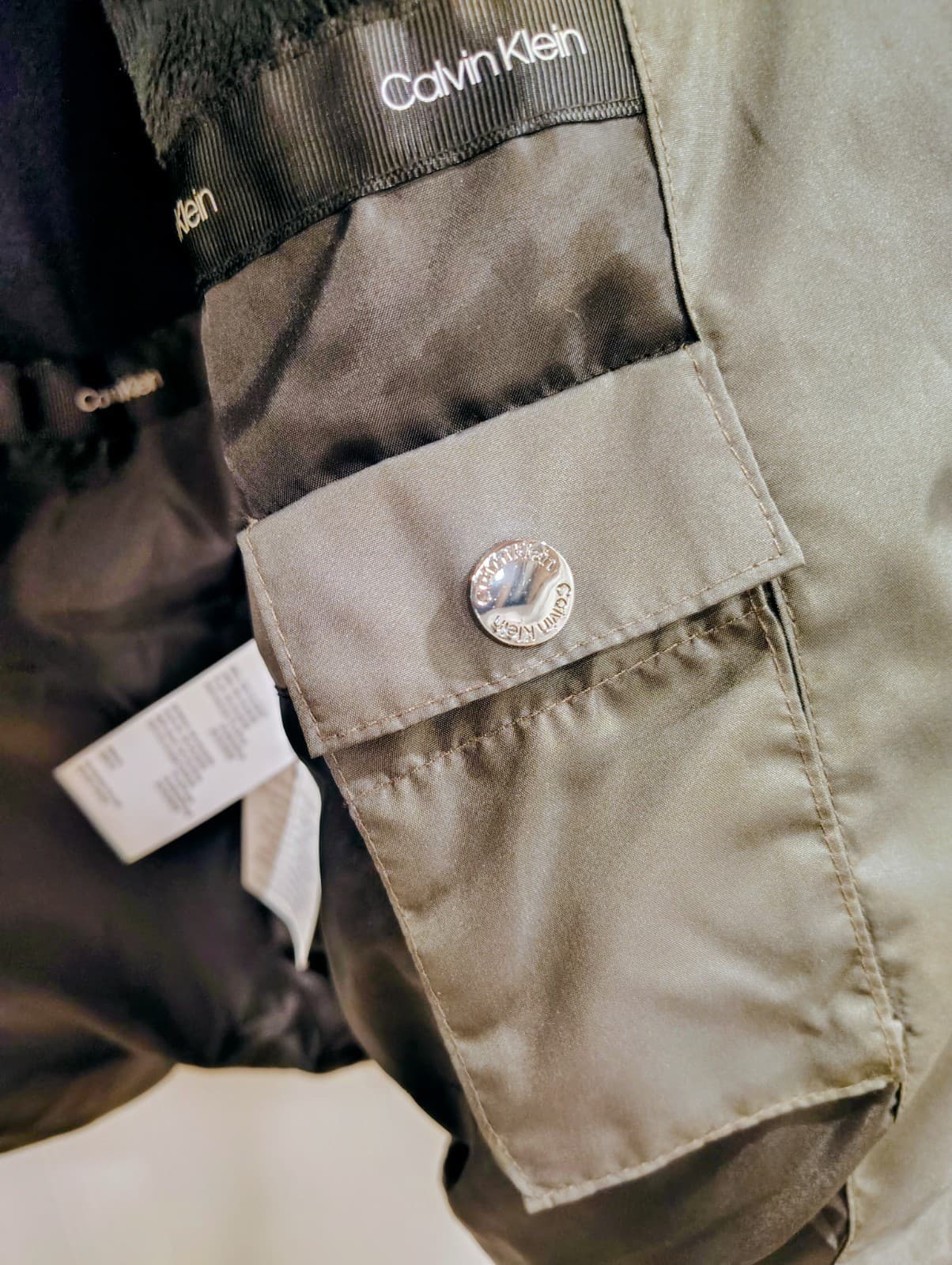 NWOT Calvin Klein Women's Winter Puffer jacket coat, Charcoal Gray, Size M, $180 - Thumbnail 9