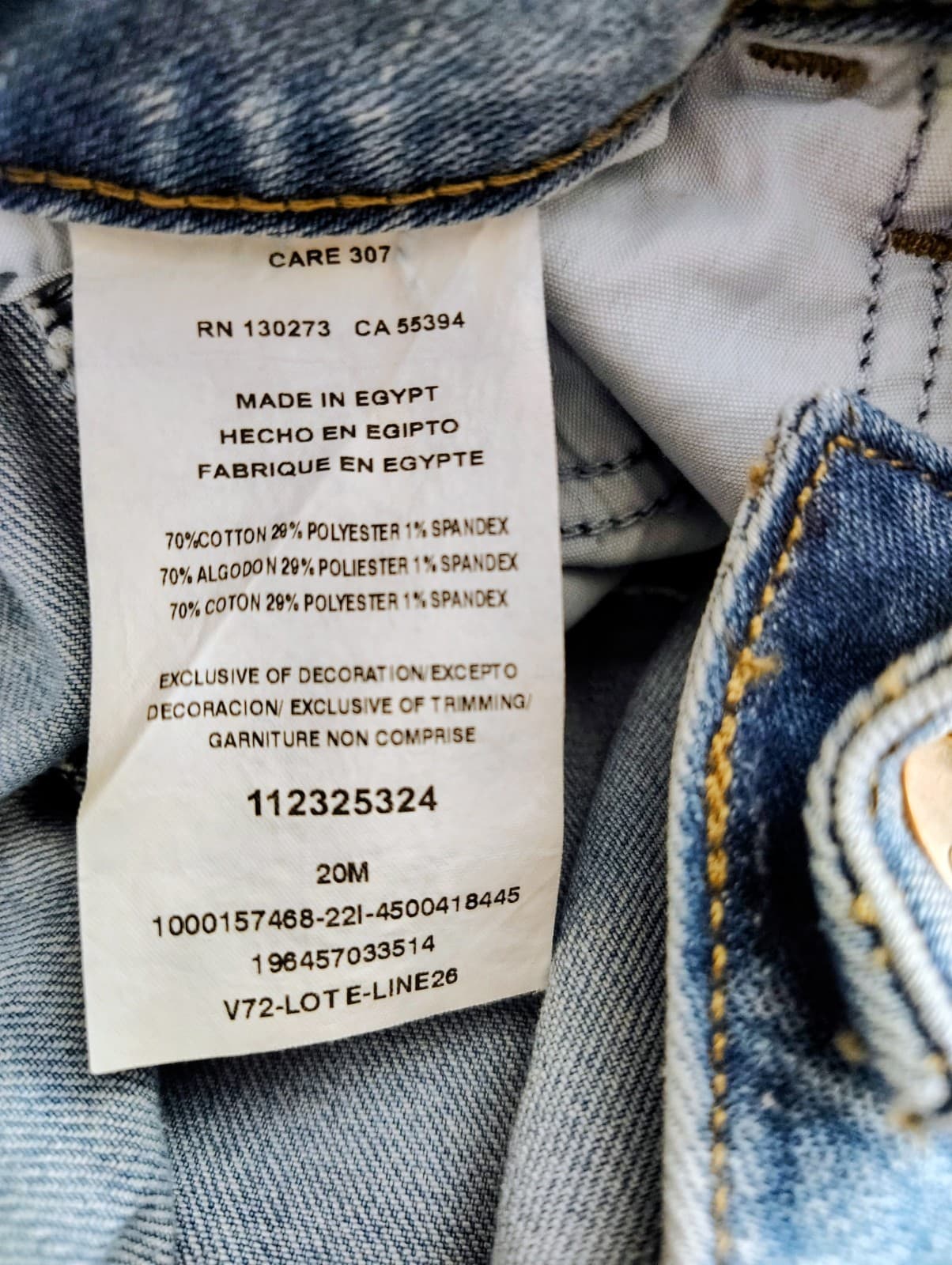 Lee Jeans Women’s size 20 med Light Blue Denim Midrise Straight Regular fit NEW - Thumbnail 9