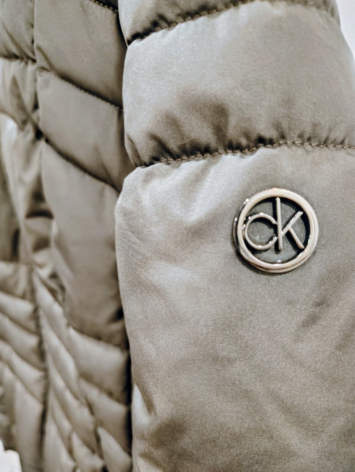 NWOT Calvin Klein Women's Winter Puffer jacket coat, Charcoal Gray, Size M, $180 - Thumbnail 4