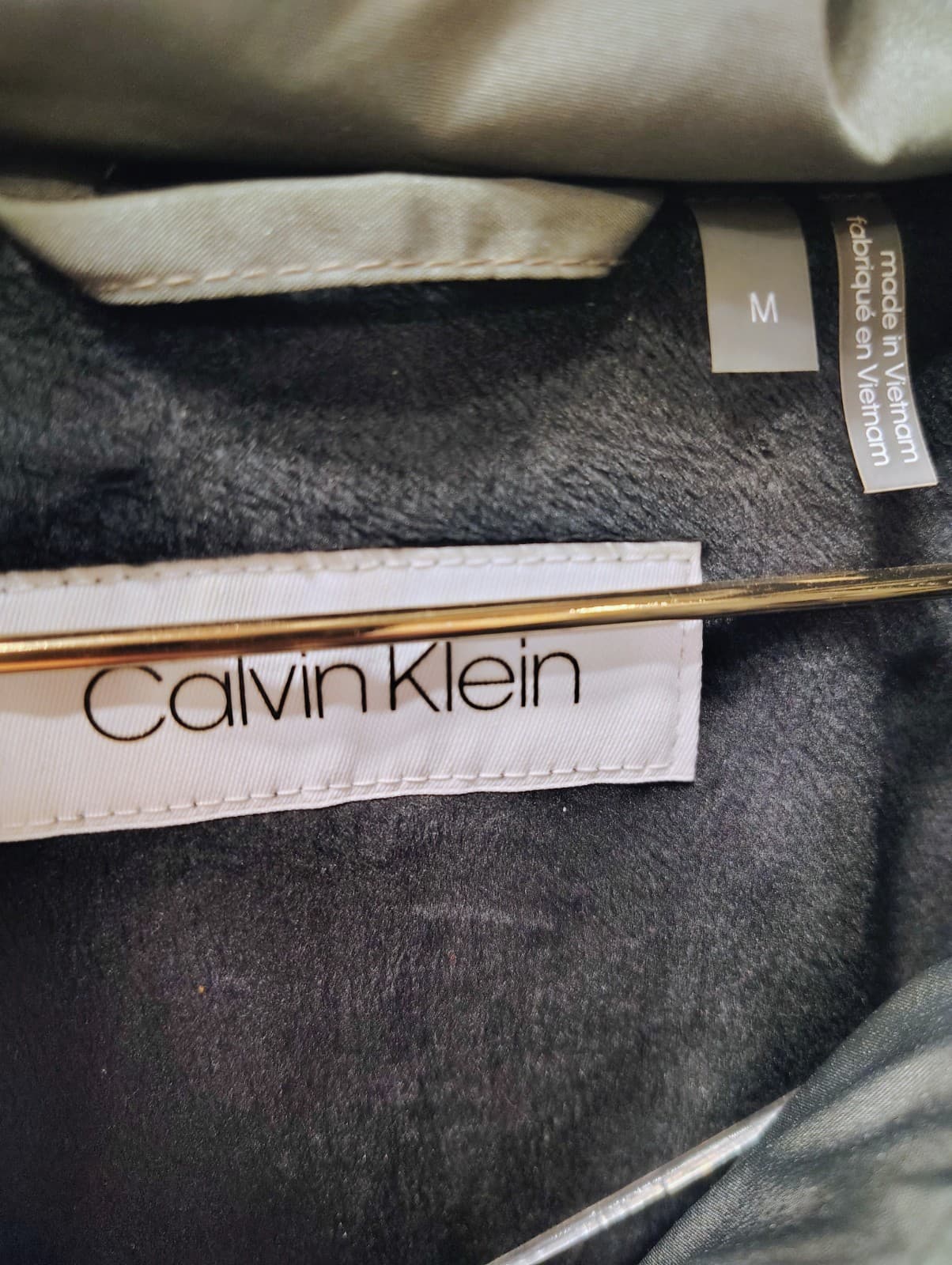 NWOT Calvin Klein Women's Winter Puffer jacket coat, Charcoal Gray, Size M, $180 - Thumbnail 2