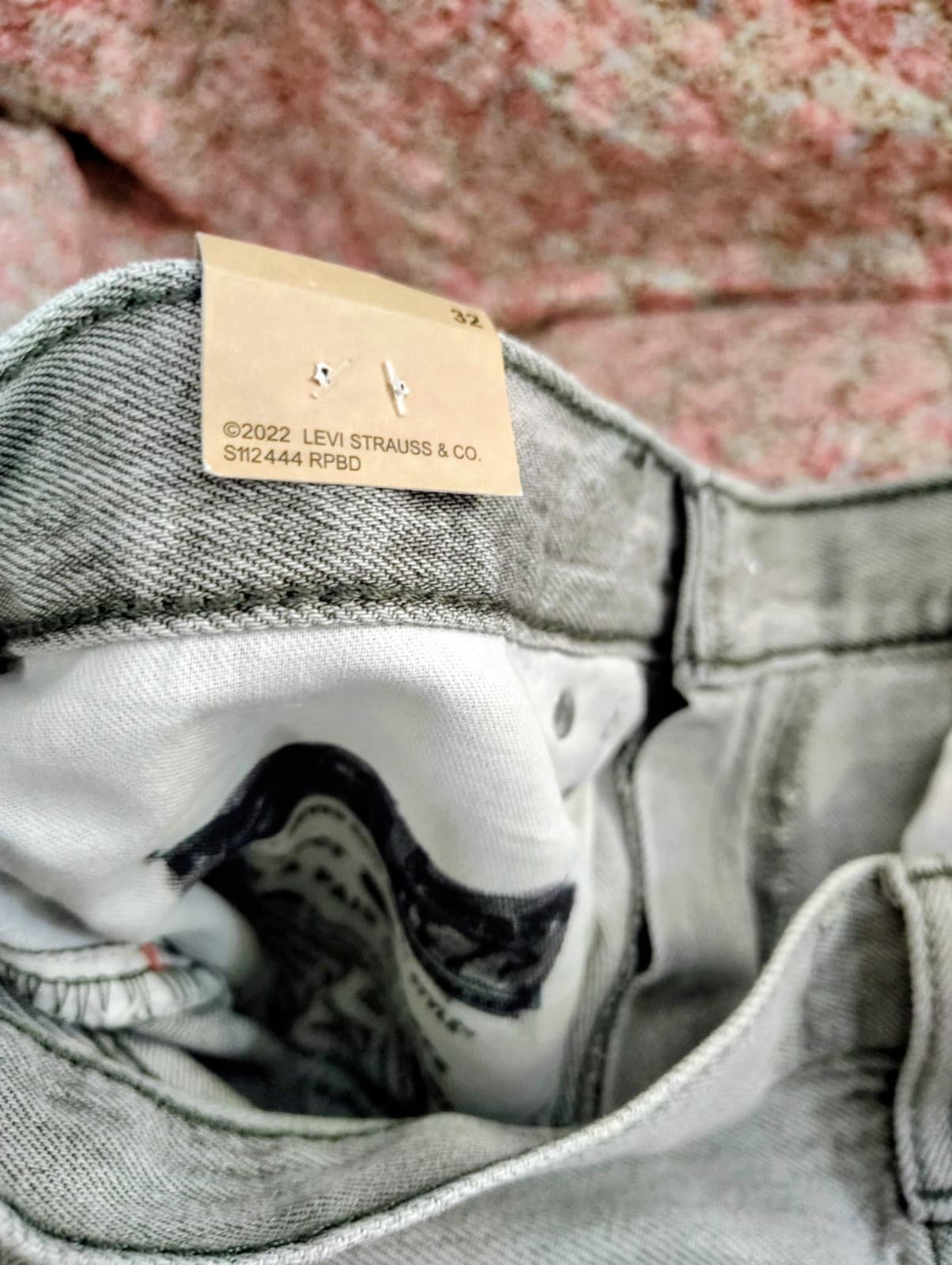Levi's 511 Denim jean shorts distressed gray wash - Thumbnail 9