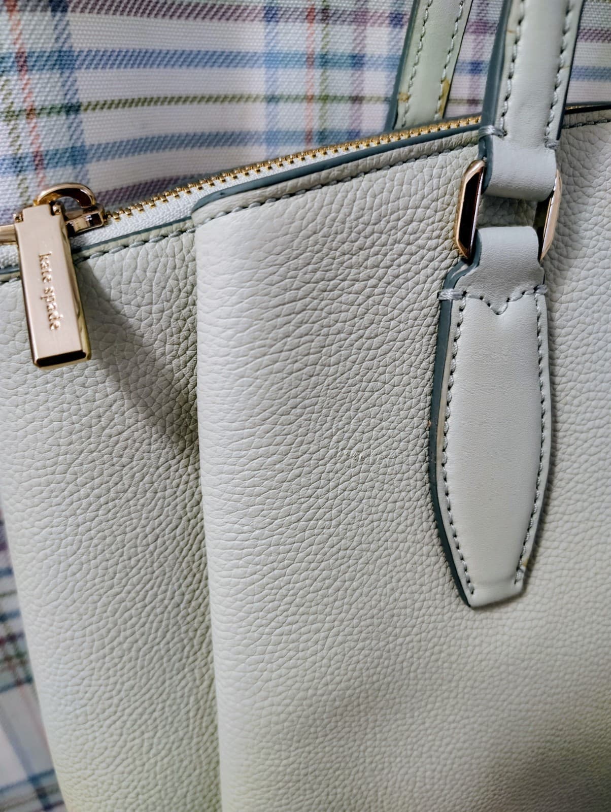NEW Kate Spade Monet Large Mint Green Triple Pocket Shoulder Bag - Thumbnail 5