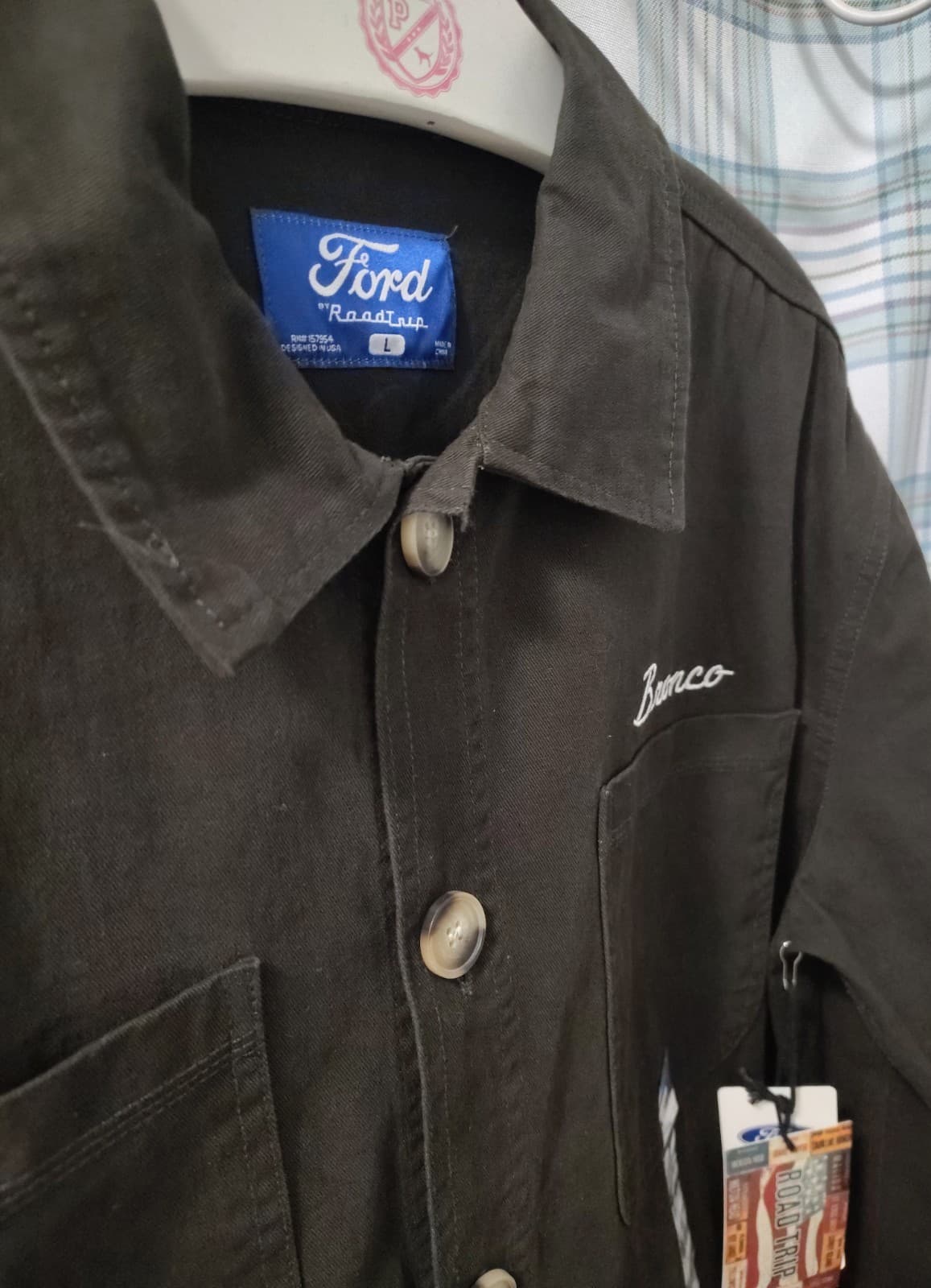 Ford Bronco Jacket Mens Workwear Chore Coat NWT Licensed - Thumbnail 14
