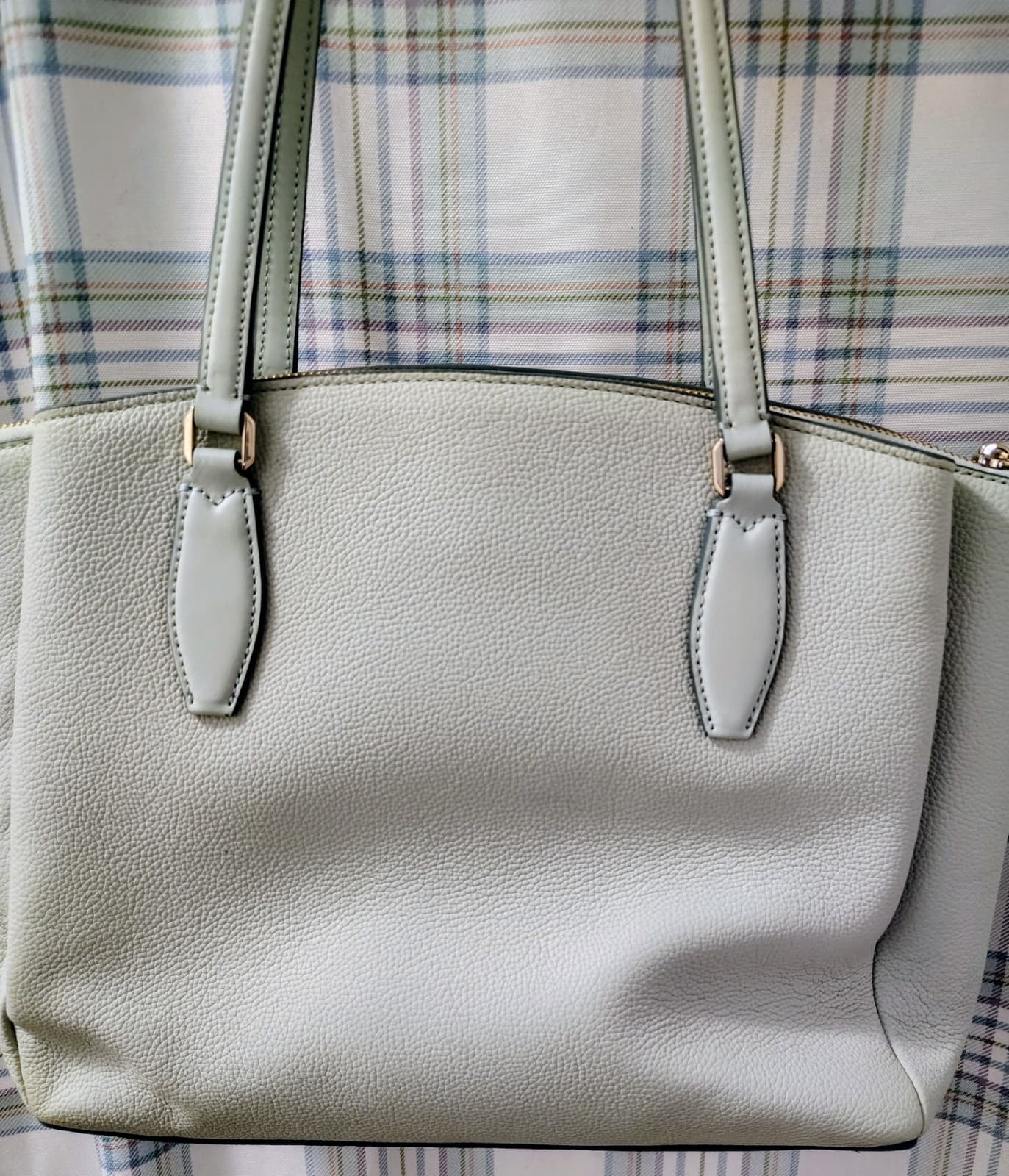 NEW Kate Spade Monet Large Mint Green Triple Pocket Shoulder Bag - Thumbnail 10