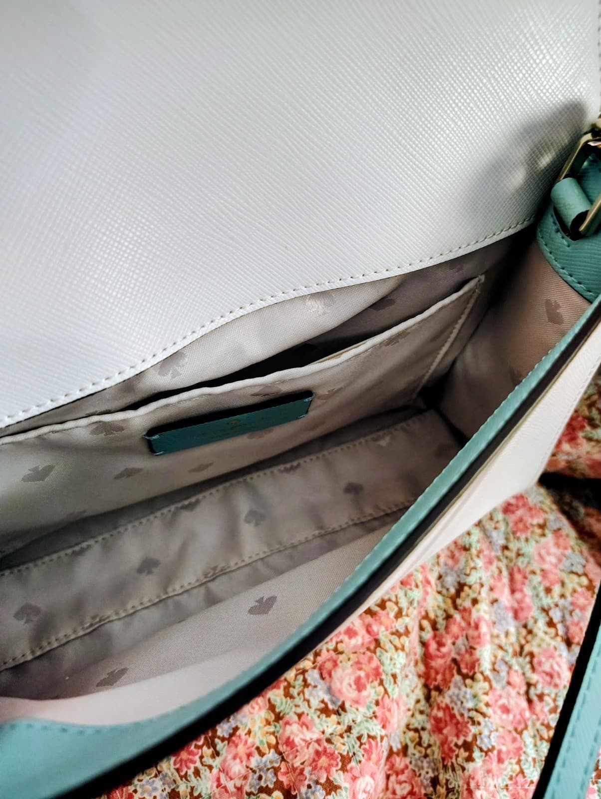 NWT Kate Spade New York Carson Women's Crossbody - Mint/White, MSRP 279.00 - Thumbnail 15