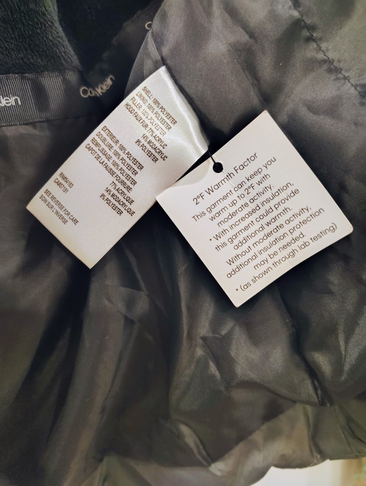 NWOT Calvin Klein Women's Winter Puffer jacket coat, Charcoal Gray, Size M, $180 - Thumbnail 10