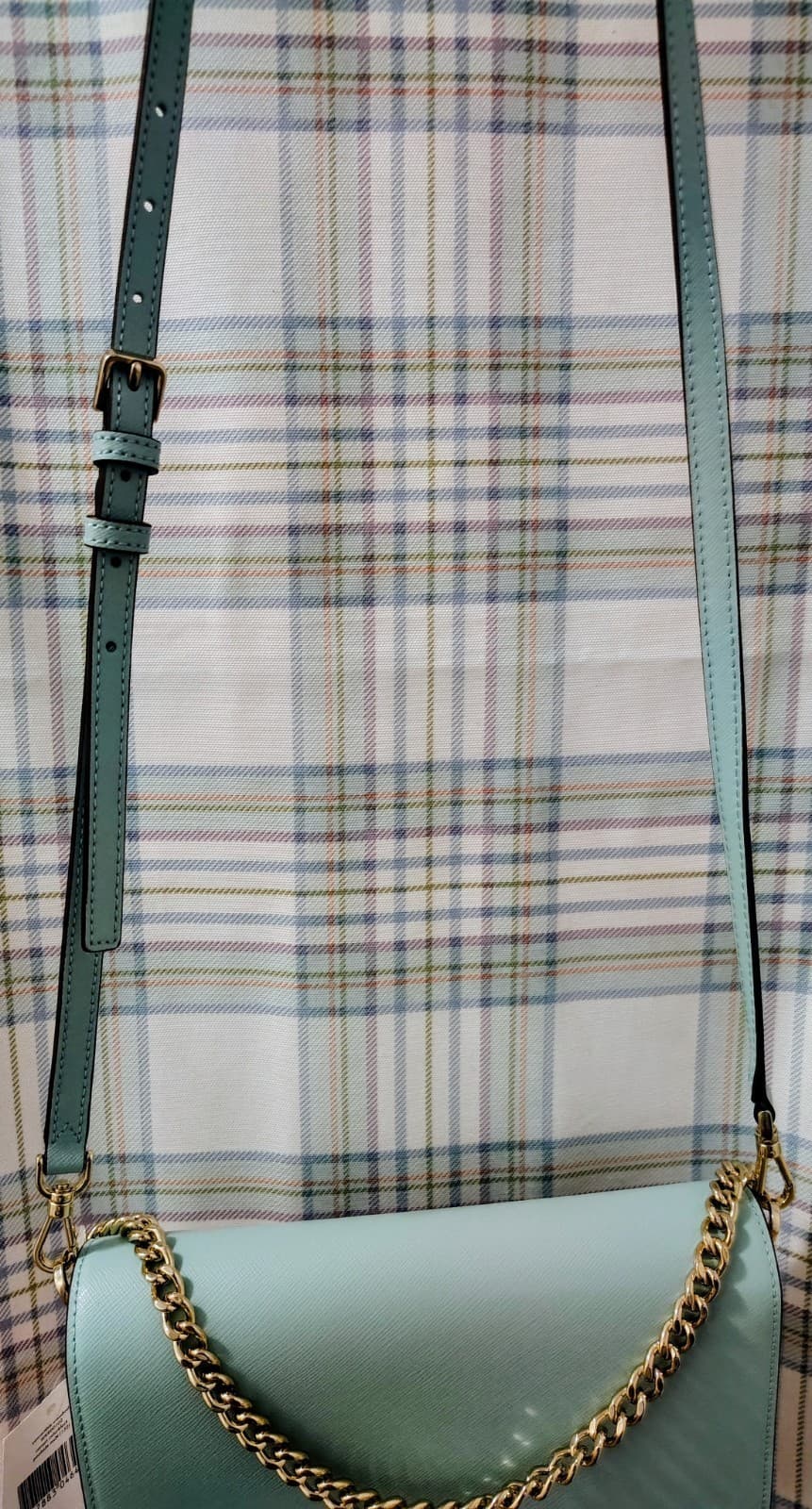 NWT Kate Spade New York Carson Women's Crossbody - Mint/White, MSRP 279.00 - Thumbnail 7