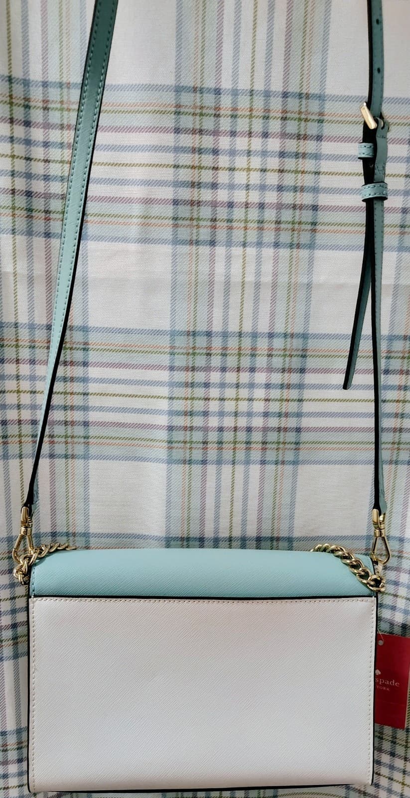 NWT Kate Spade New York Carson Women's Crossbody - Mint/White, MSRP 279.00 - Thumbnail 11
