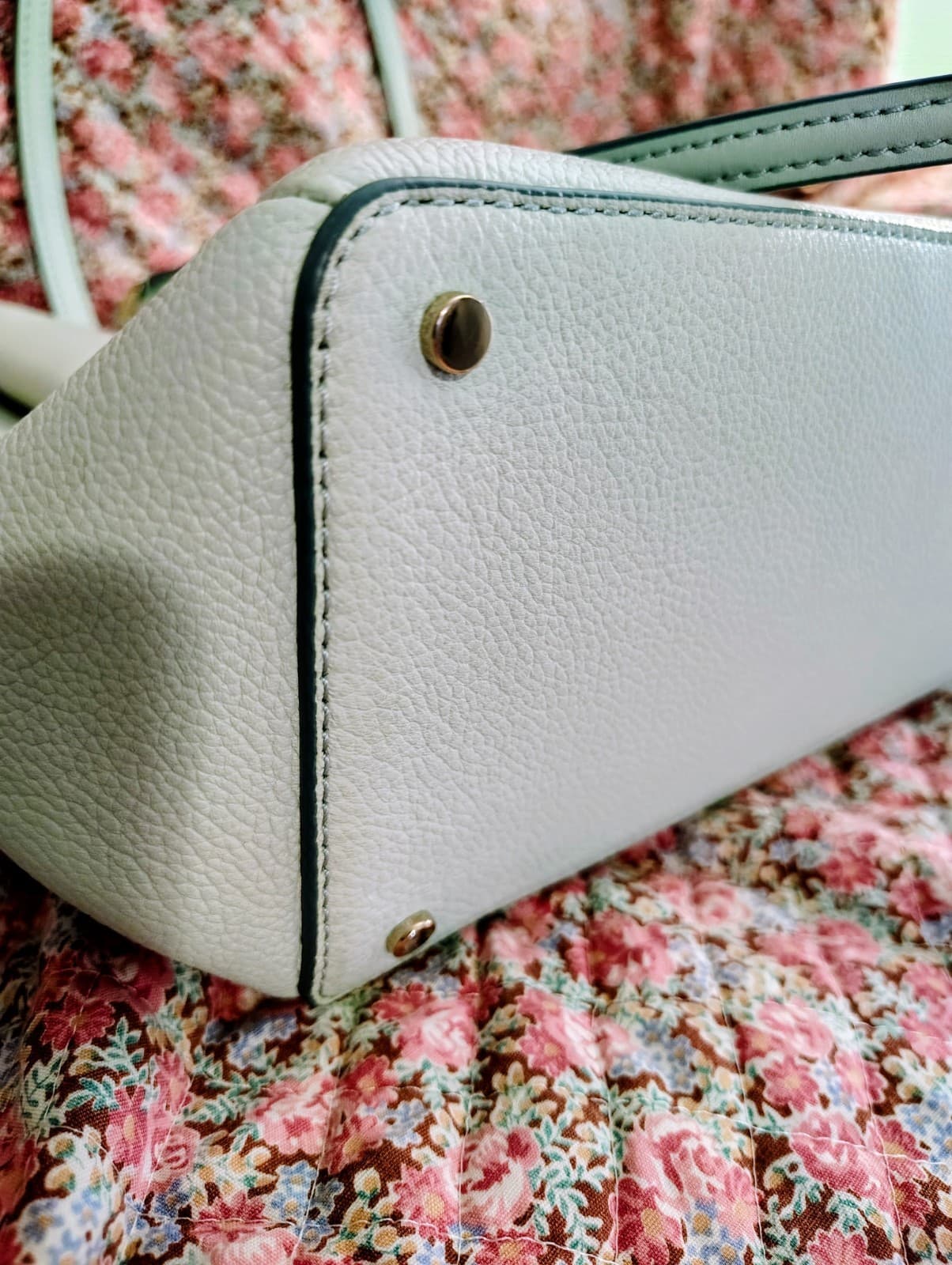 NEW Kate Spade Monet Large Mint Green Triple Pocket Shoulder Bag - Thumbnail 18