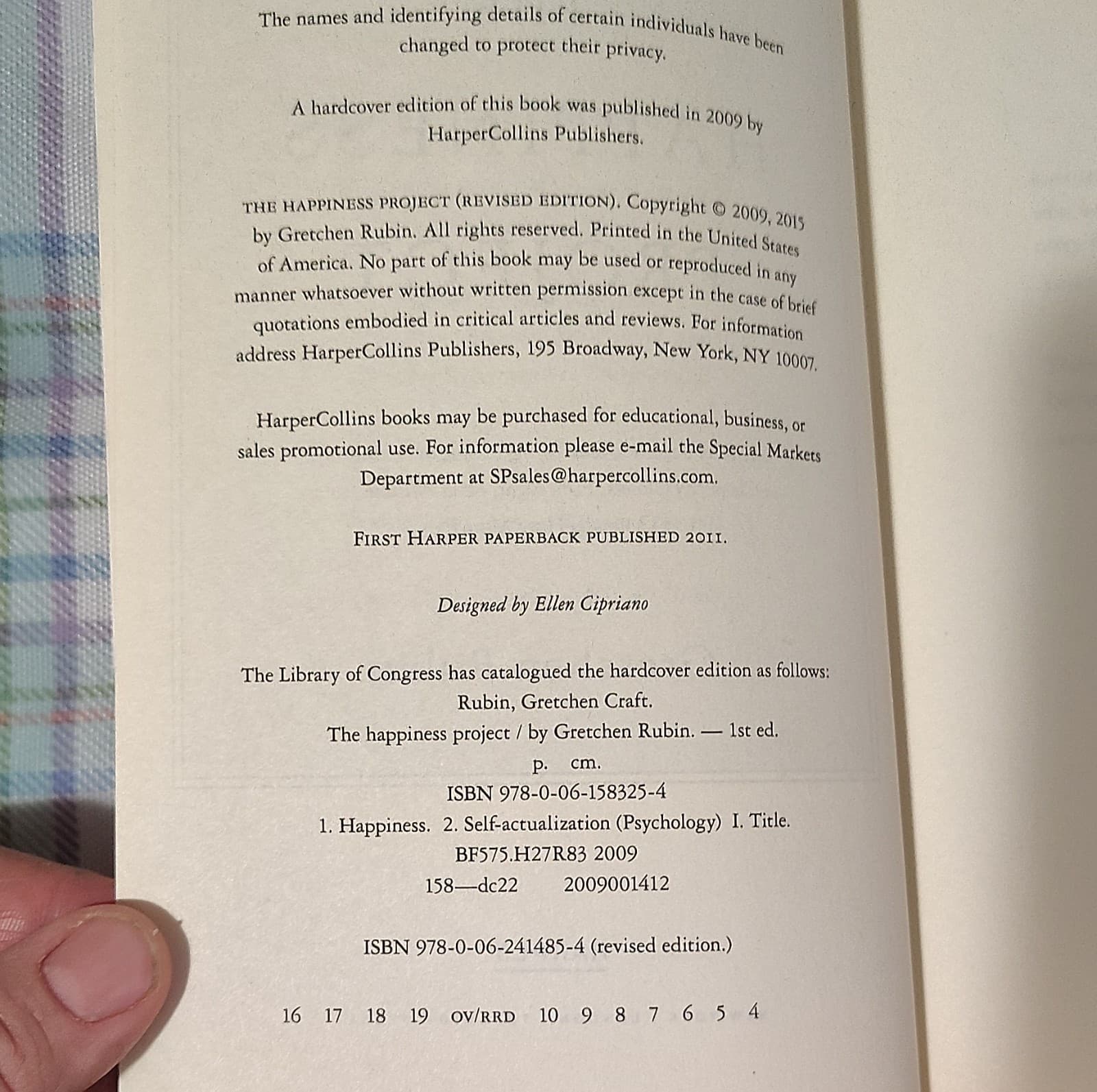 The Happiness Project by Gretchen Rubin, Trade Paperback 2015, HarperCollins, R… - Thumbnail 3