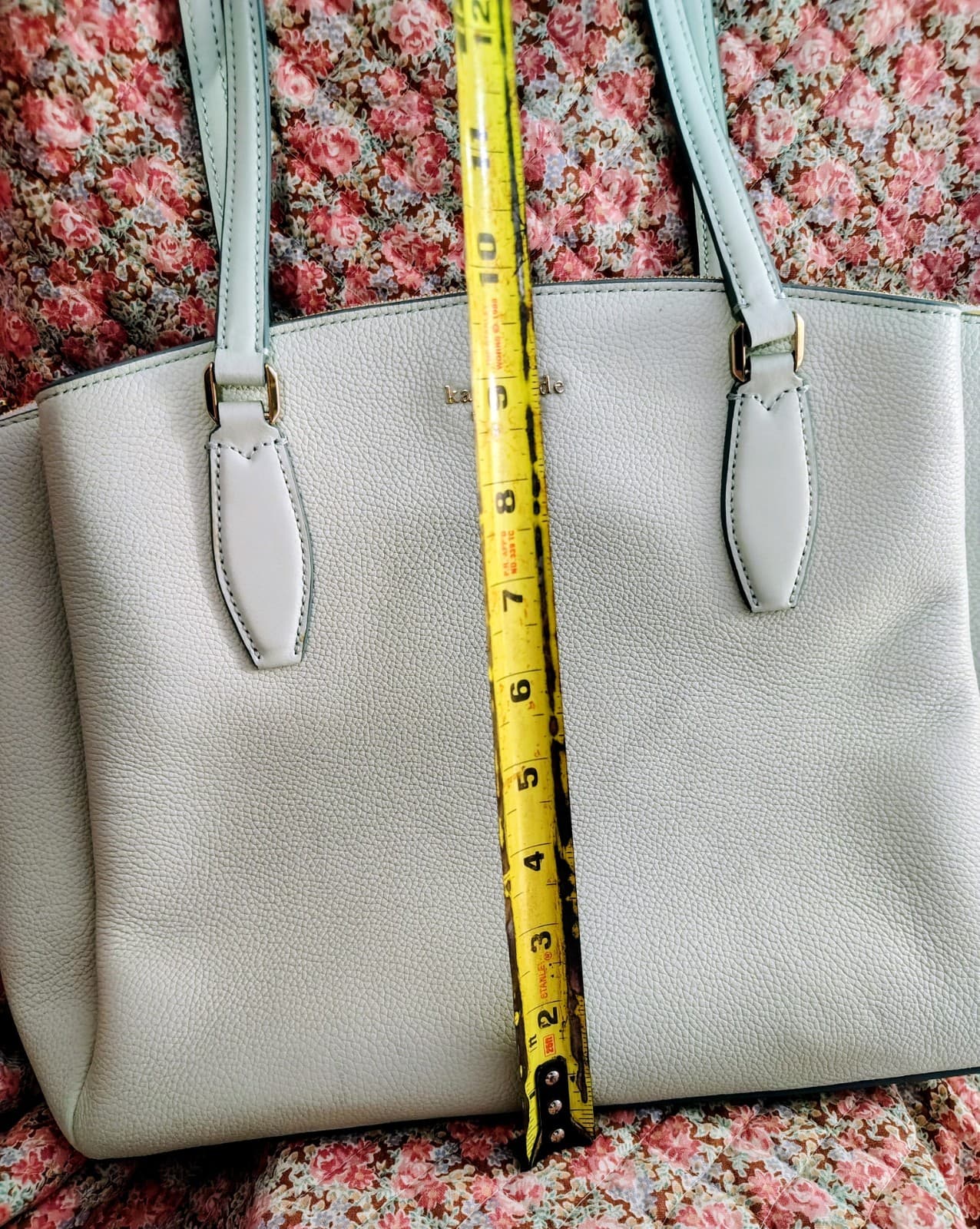 NEW Kate Spade Monet Large Mint Green Triple Pocket Shoulder Bag - Thumbnail 20