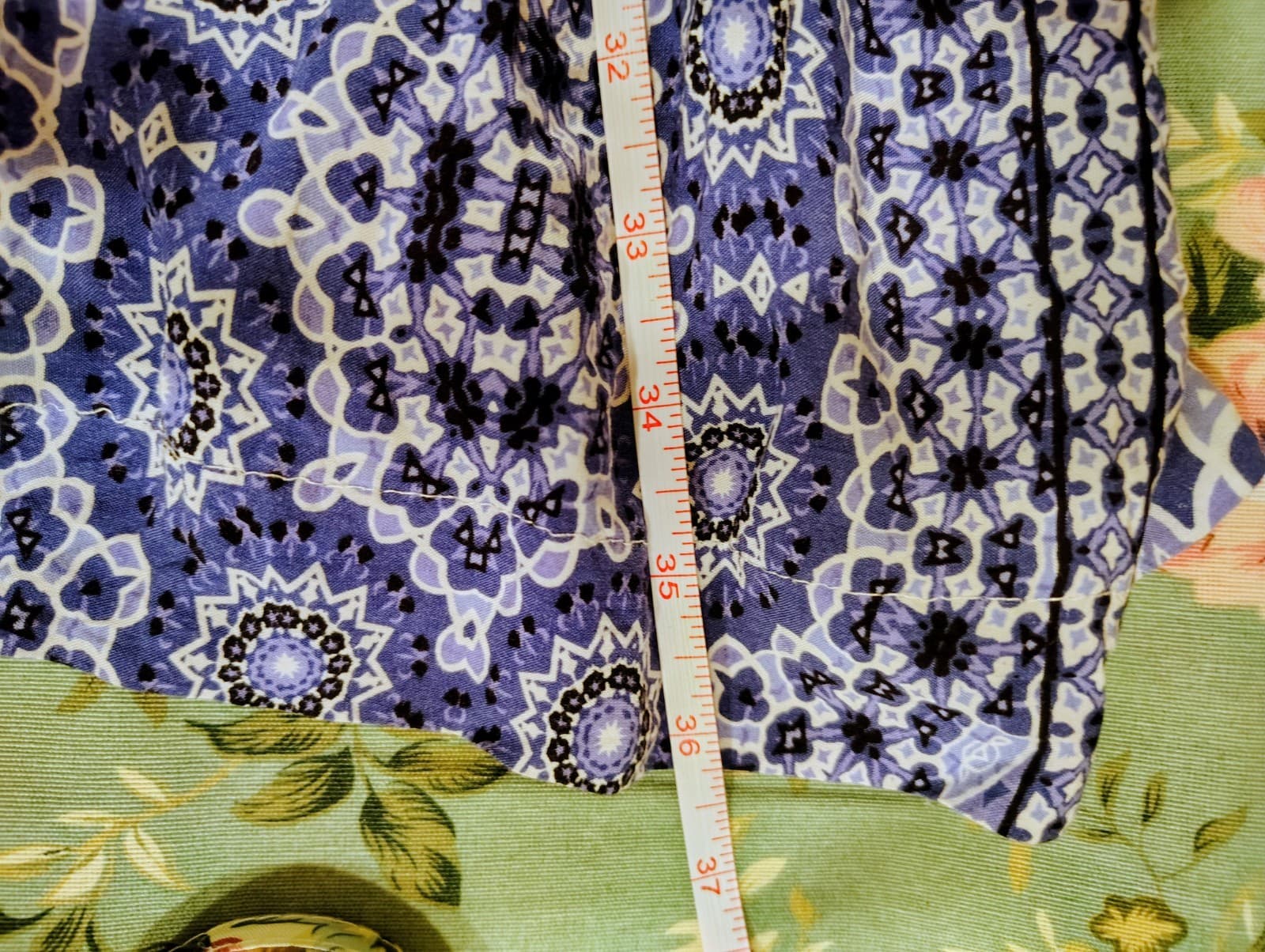 Strapless Summer Maxi Dress, Blue Floral, Women's XL-XXL - Thumbnail 10
