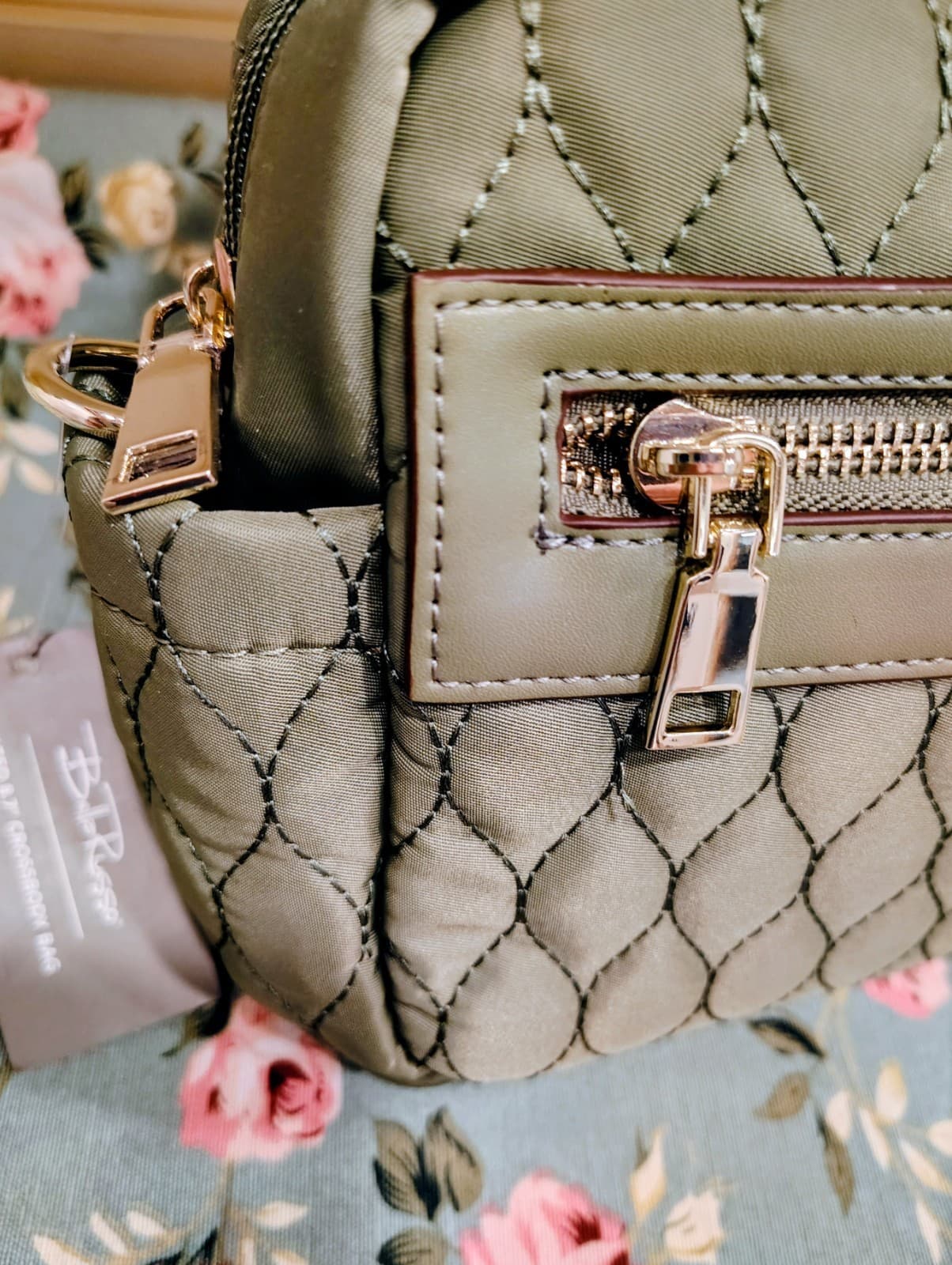 Bella Russo Sage Green Satchel Bag NWOT - Thumbnail 2