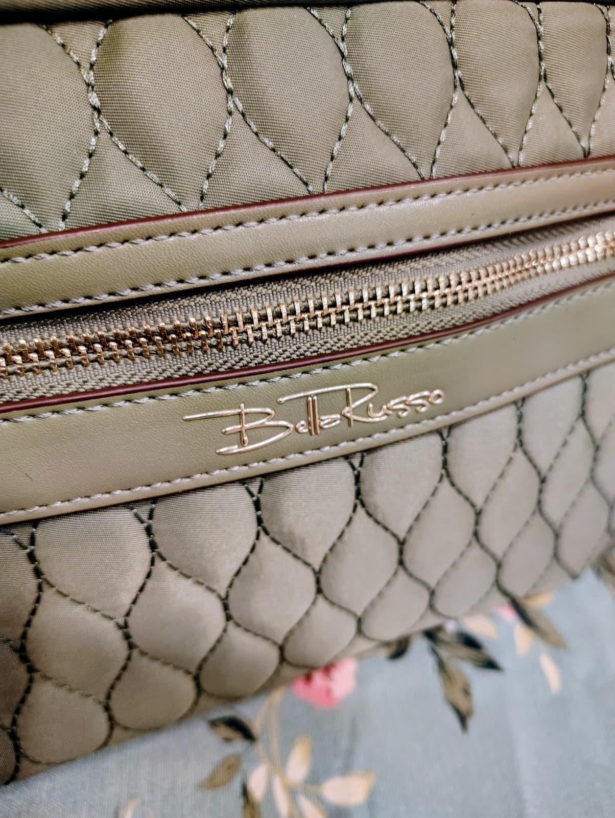 Bella Russo Sage Green Satchel Bag NWOT - Thumbnail 3