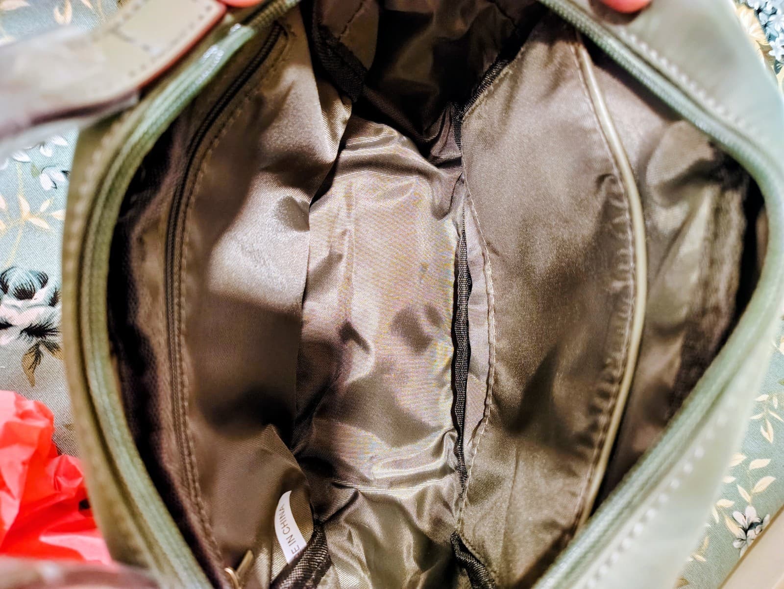 Bella Russo Sage Green Satchel Bag NWOT - Thumbnail 9