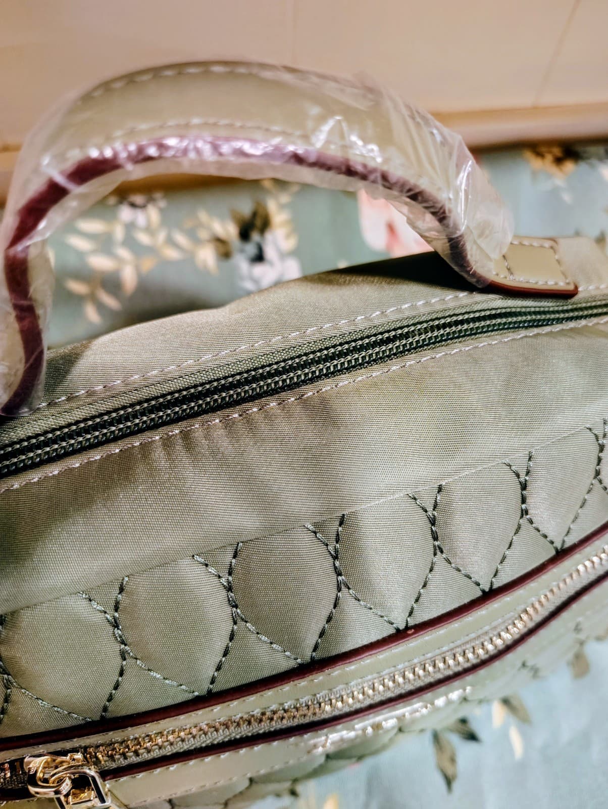 Bella Russo Sage Green Satchel Bag NWOT - Thumbnail 6