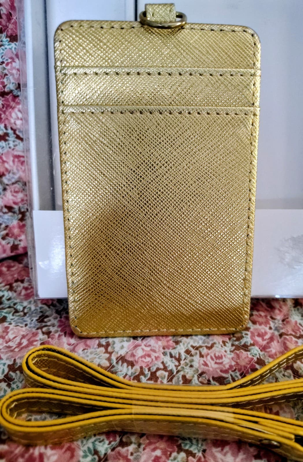 NIB Martha Steward Gold Lanyard Badge Holder - Thumbnail 2