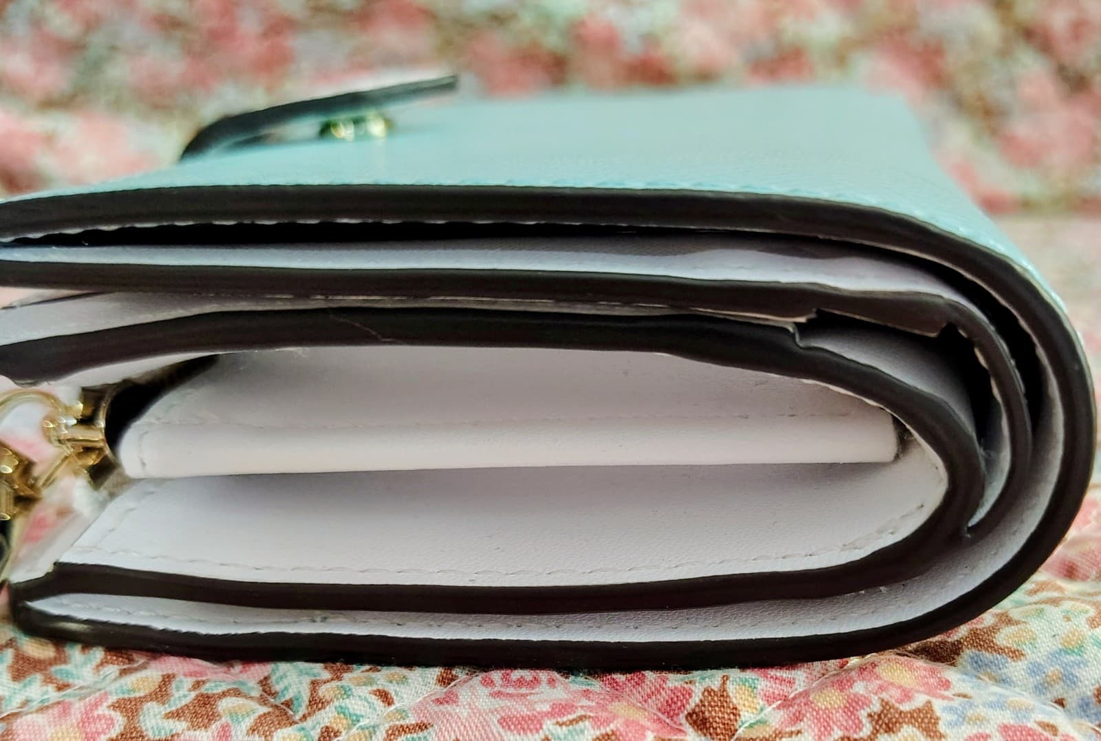 NWOT Kate Spade Staci Poolside Medium Compact Bifold Leather Wallet - Thumbnail 5