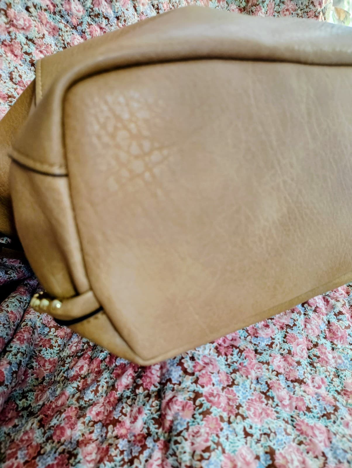 NWOT Max Studio Camel/Tan Satchel Shoulder Bag - Thumbnail 14
