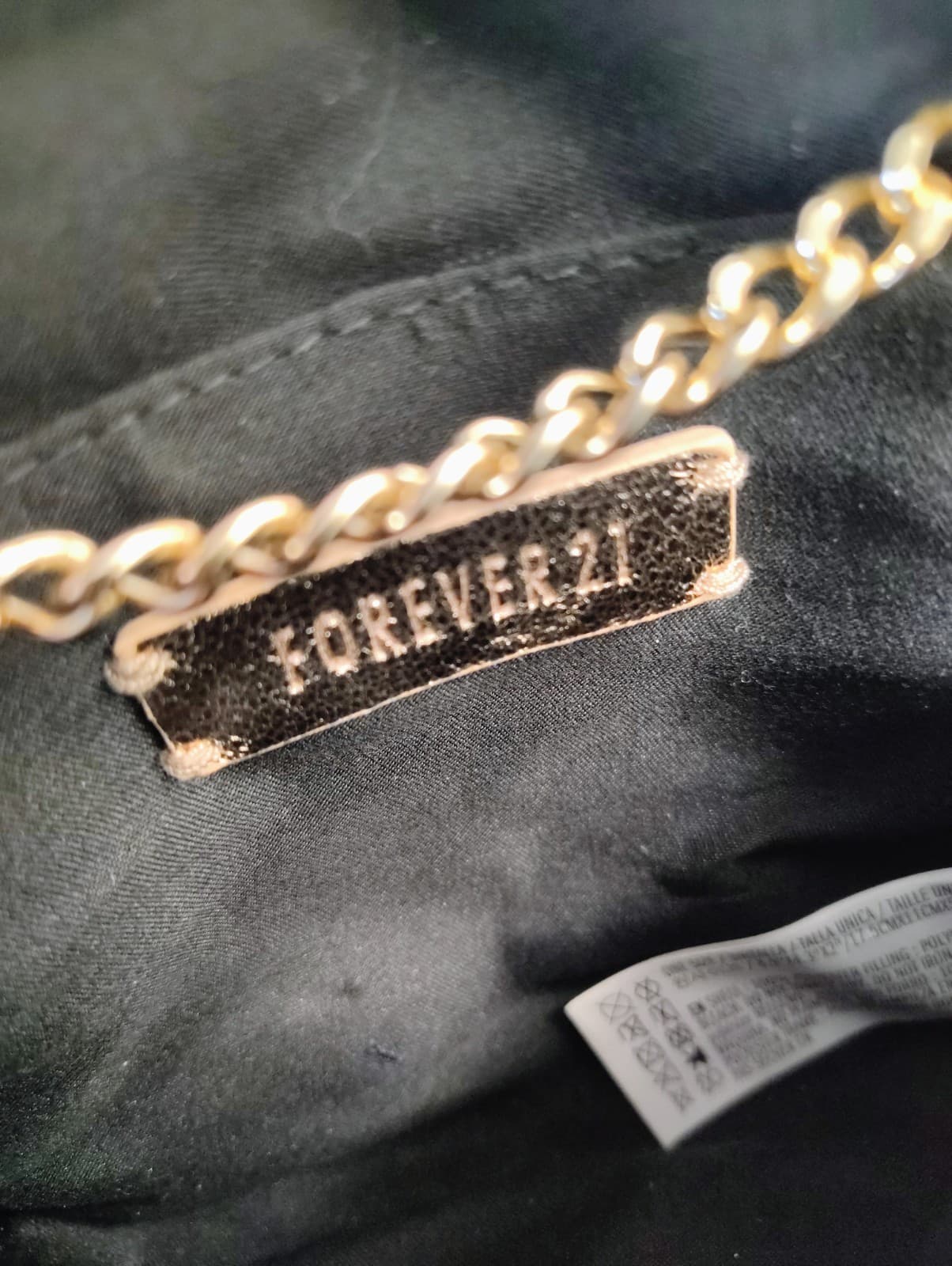Forever 21 Formal Pink Shiny Metallic Clutch Gold Chain Dress Bag - Thumbnail 5