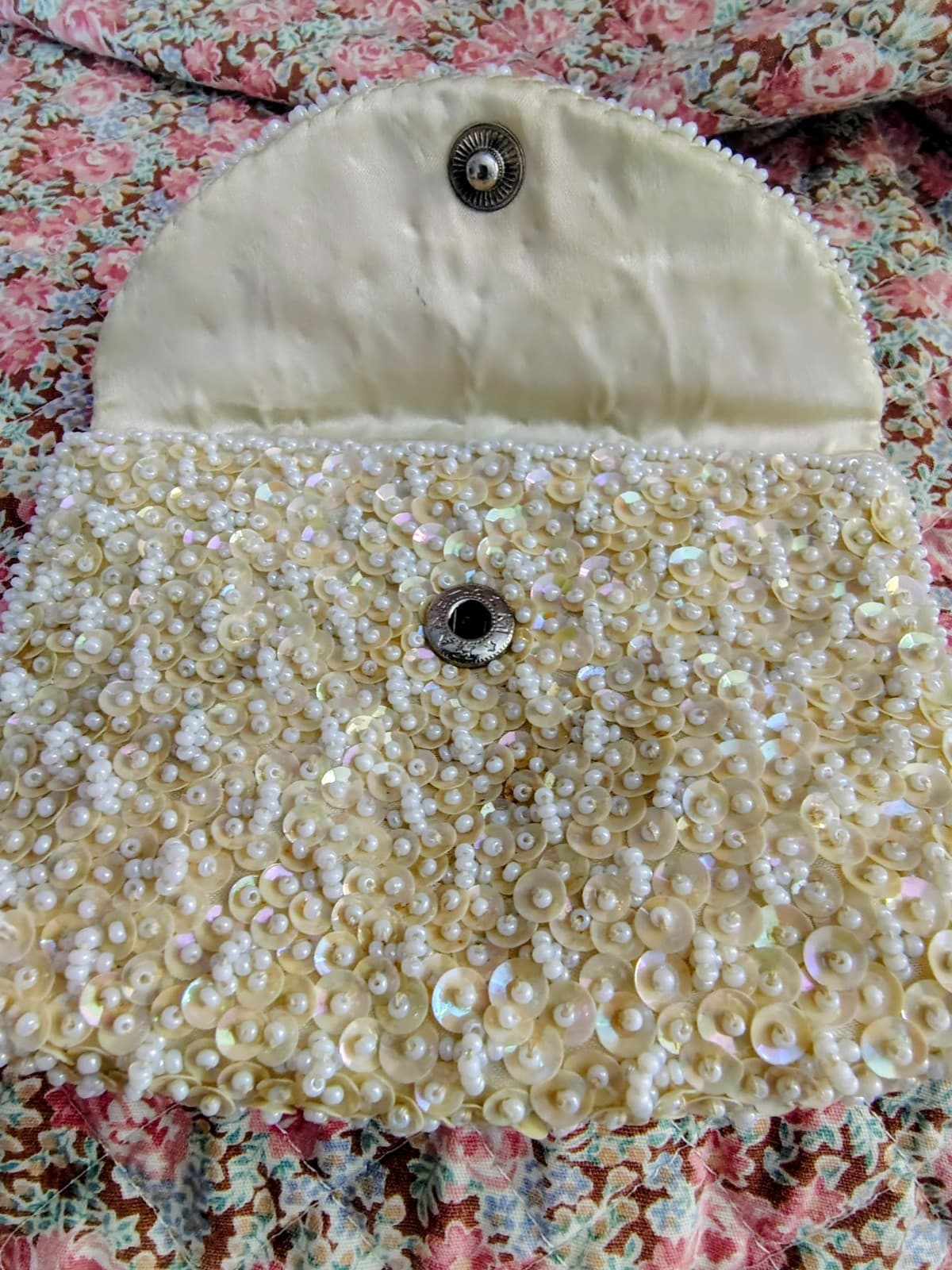 Vintage Beaded Coin Purse - Thumbnail 4