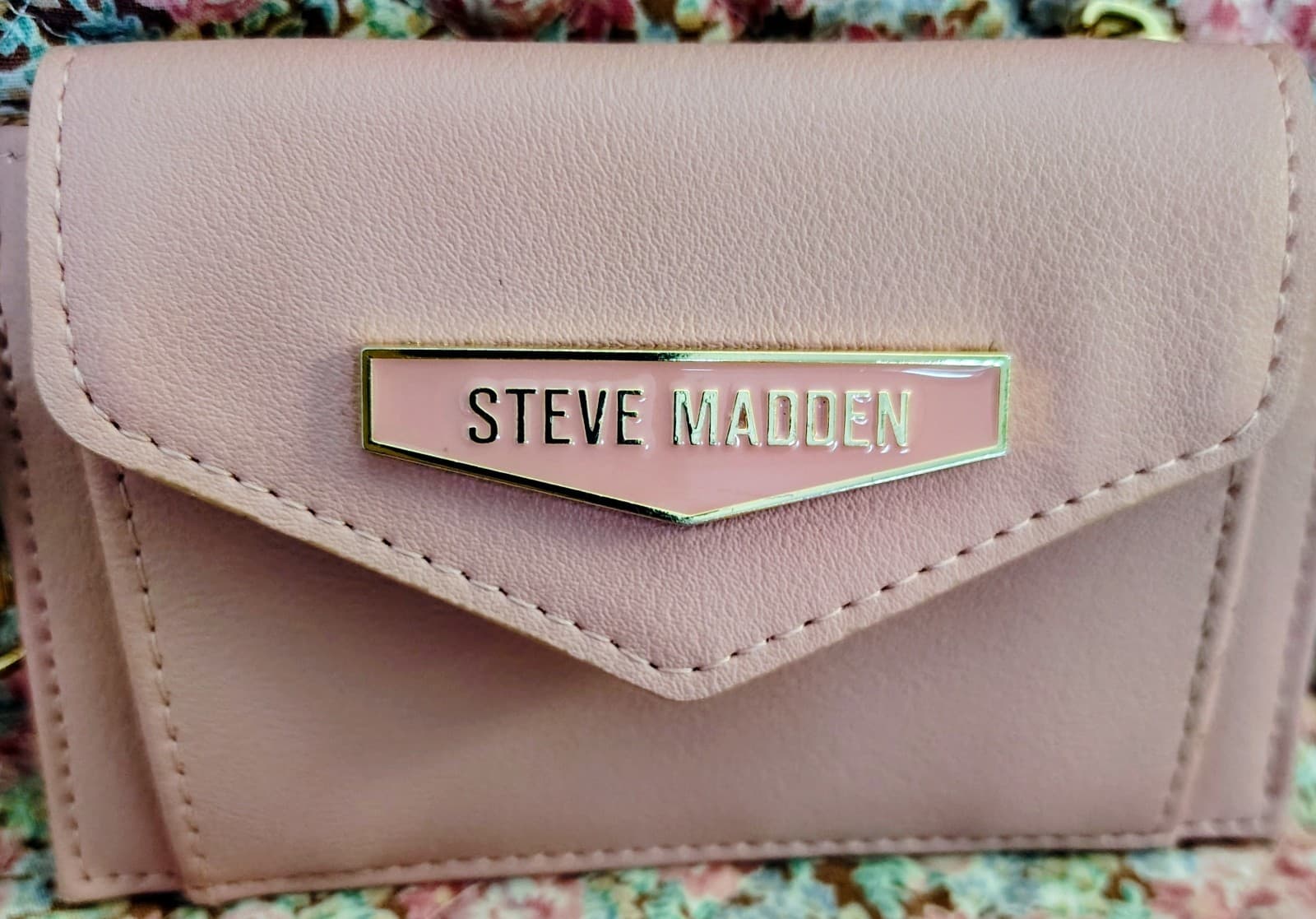 NWOT Steve Madden Rose Pink Bifold Wallet, Zip Pouch - Thumbnail 3
