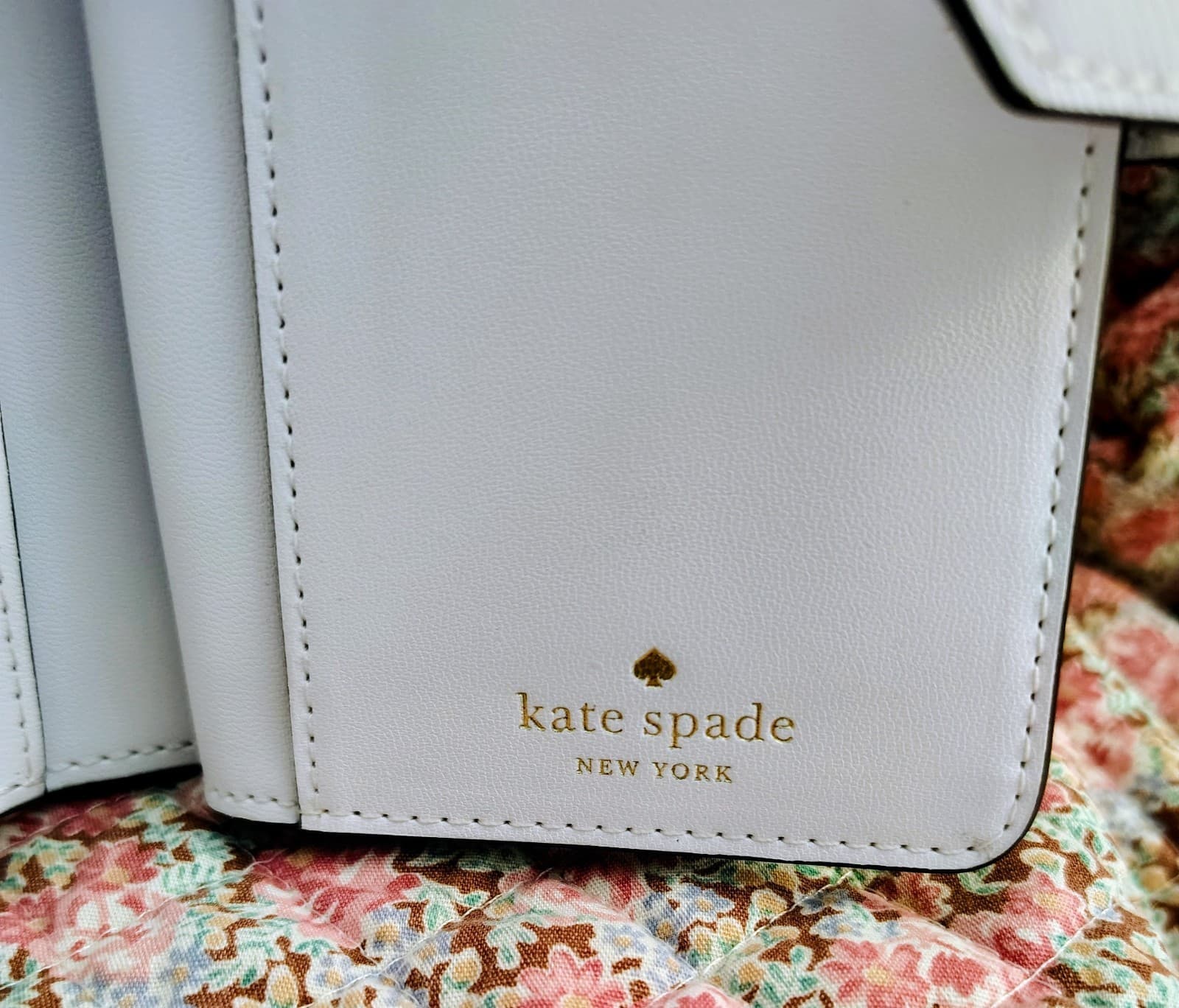 NWOT Kate Spade Staci Poolside Medium Compact Bifold Leather Wallet - Thumbnail 7