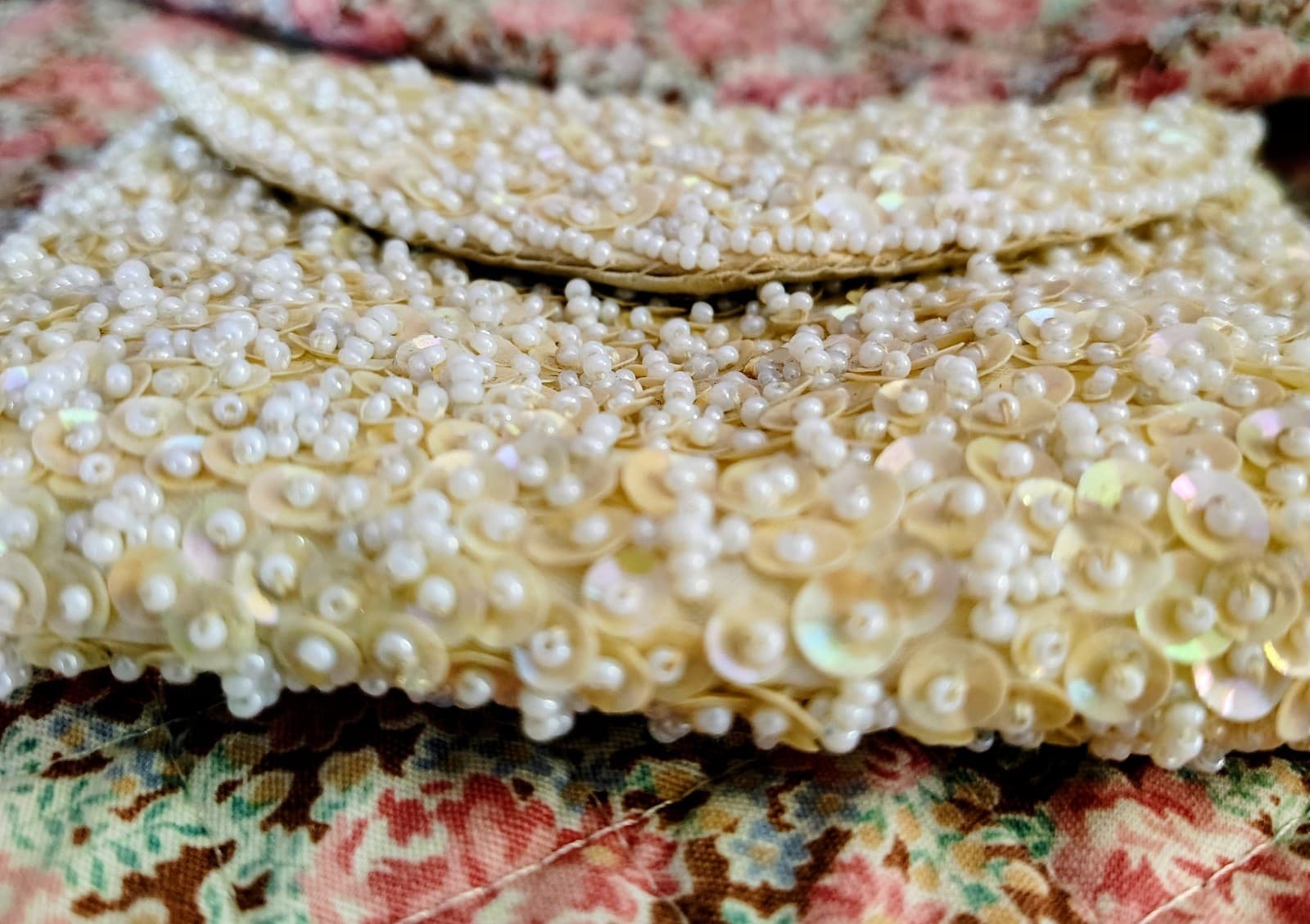 Vintage Beaded Coin Purse - Thumbnail 5