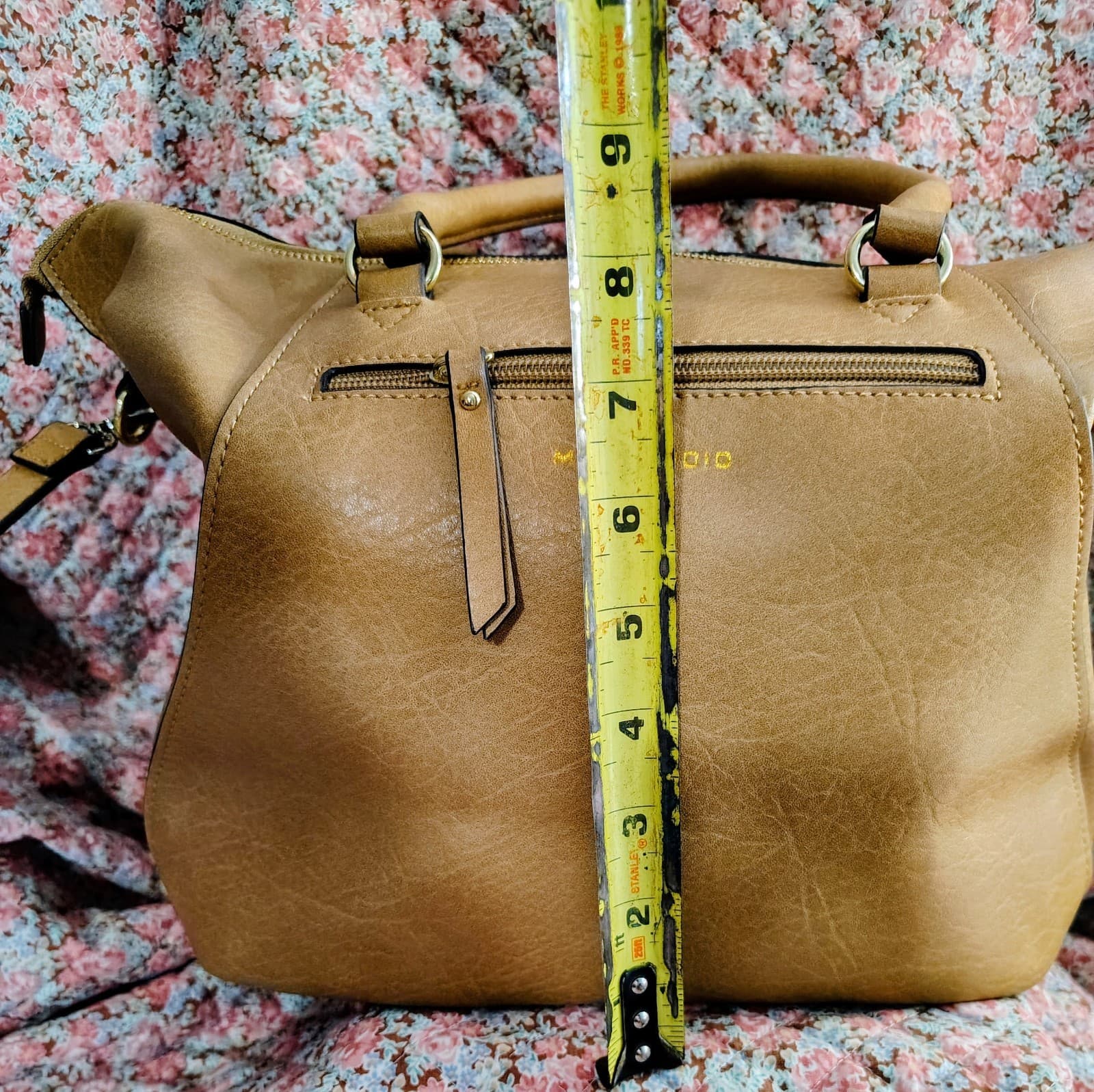 NWOT Max Studio Camel/Tan Satchel Shoulder Bag - Thumbnail 22