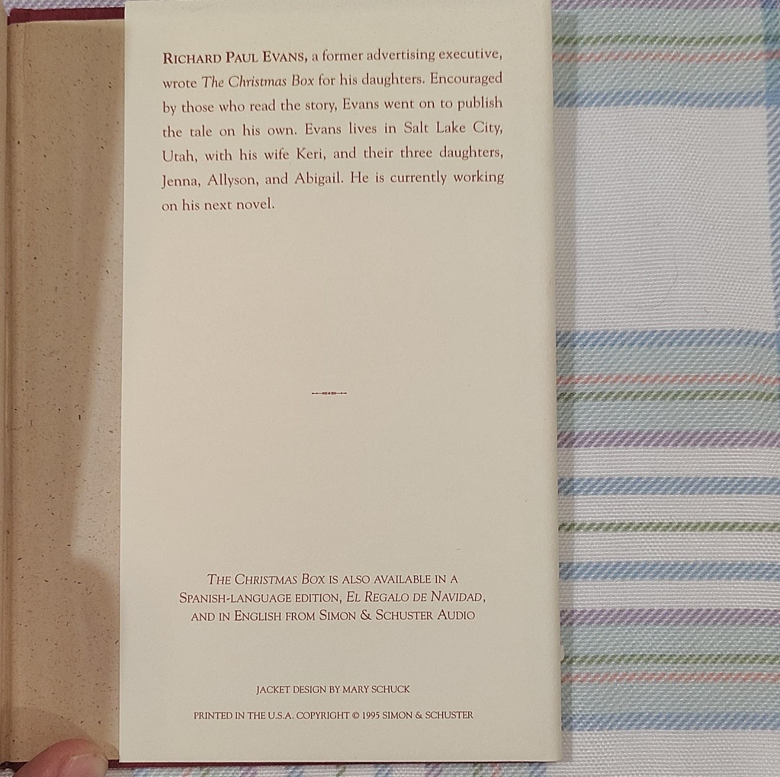 The Christmas Box by Richard Paul Evans, Hardcover 1995, Simon & Schuster, Illu… - Thumbnail 9