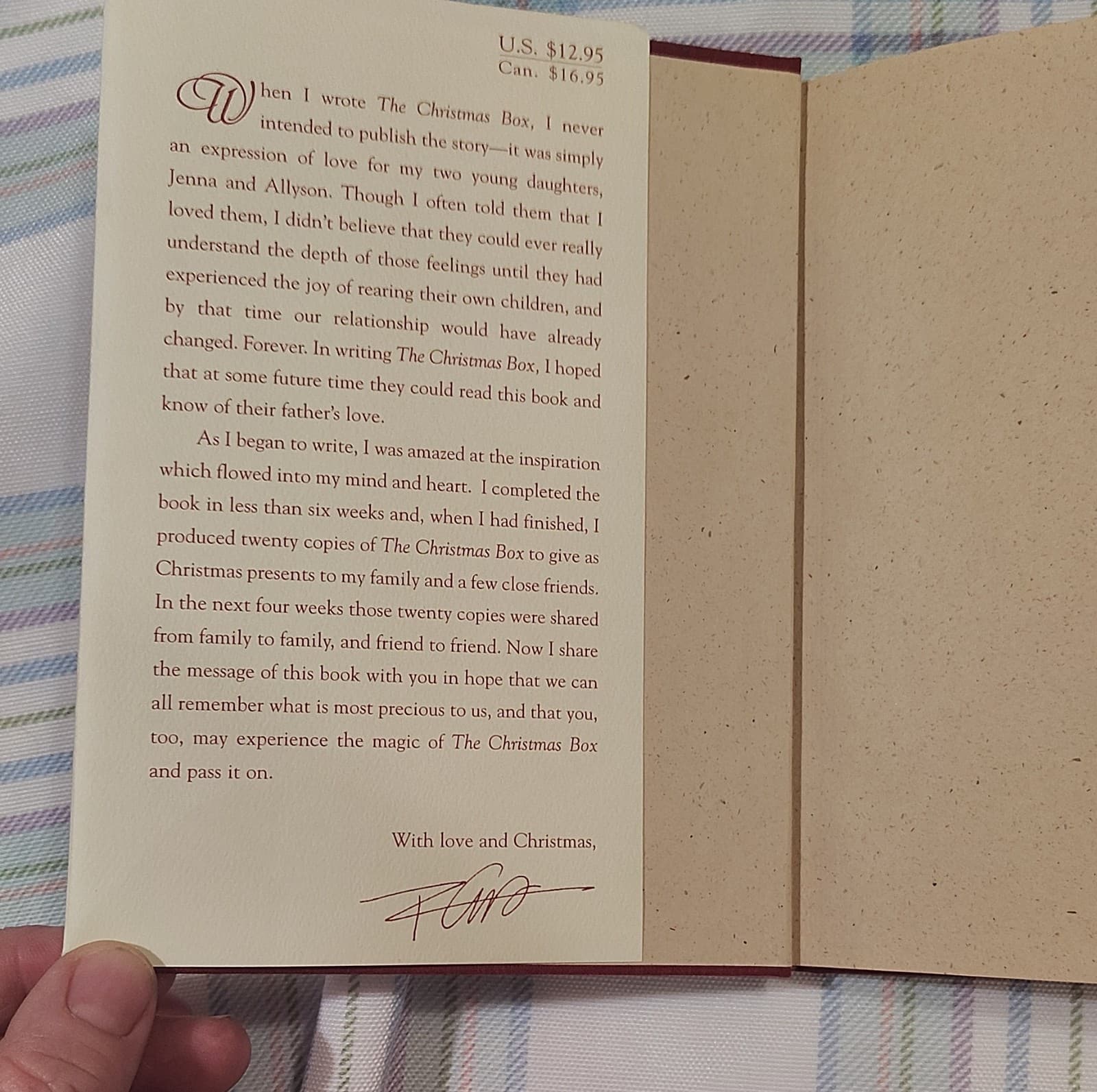 The Christmas Box by Richard Paul Evans, Hardcover 1995, Simon & Schuster, Illu… - Thumbnail 4