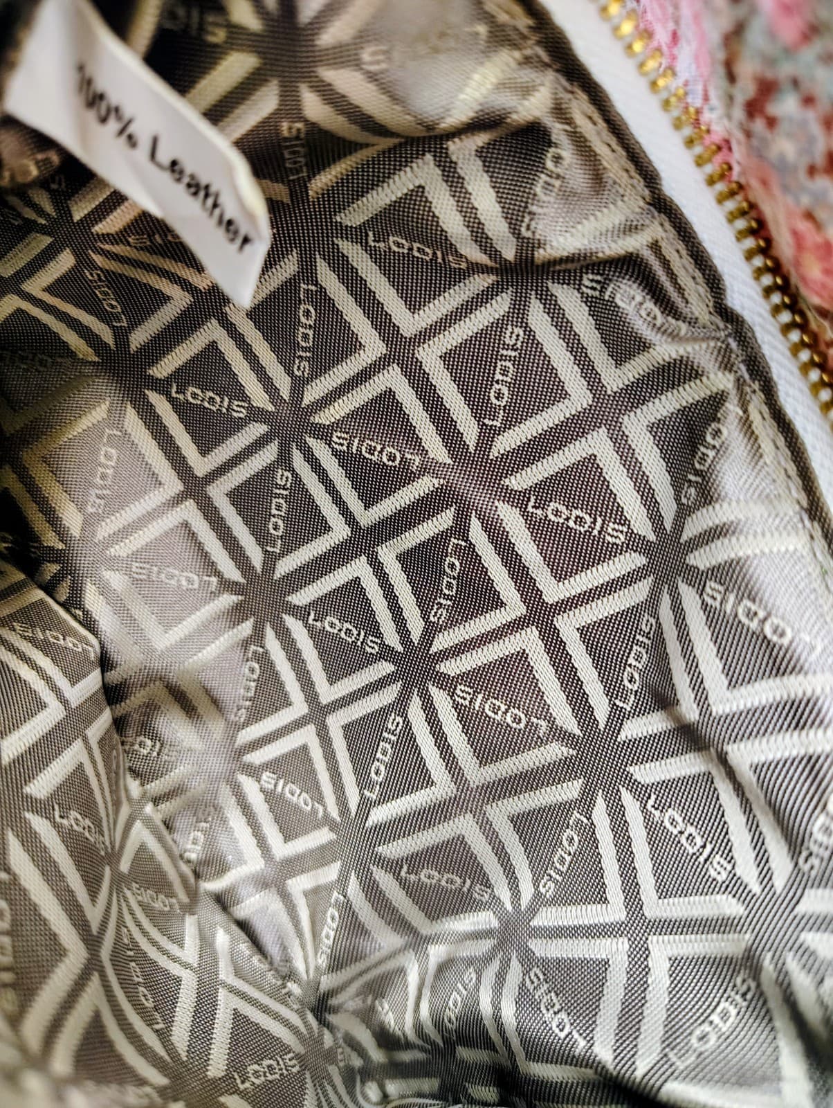 NWT Lodis Ivory Pebbled Leather Wallet Wristlet - Thumbnail 8