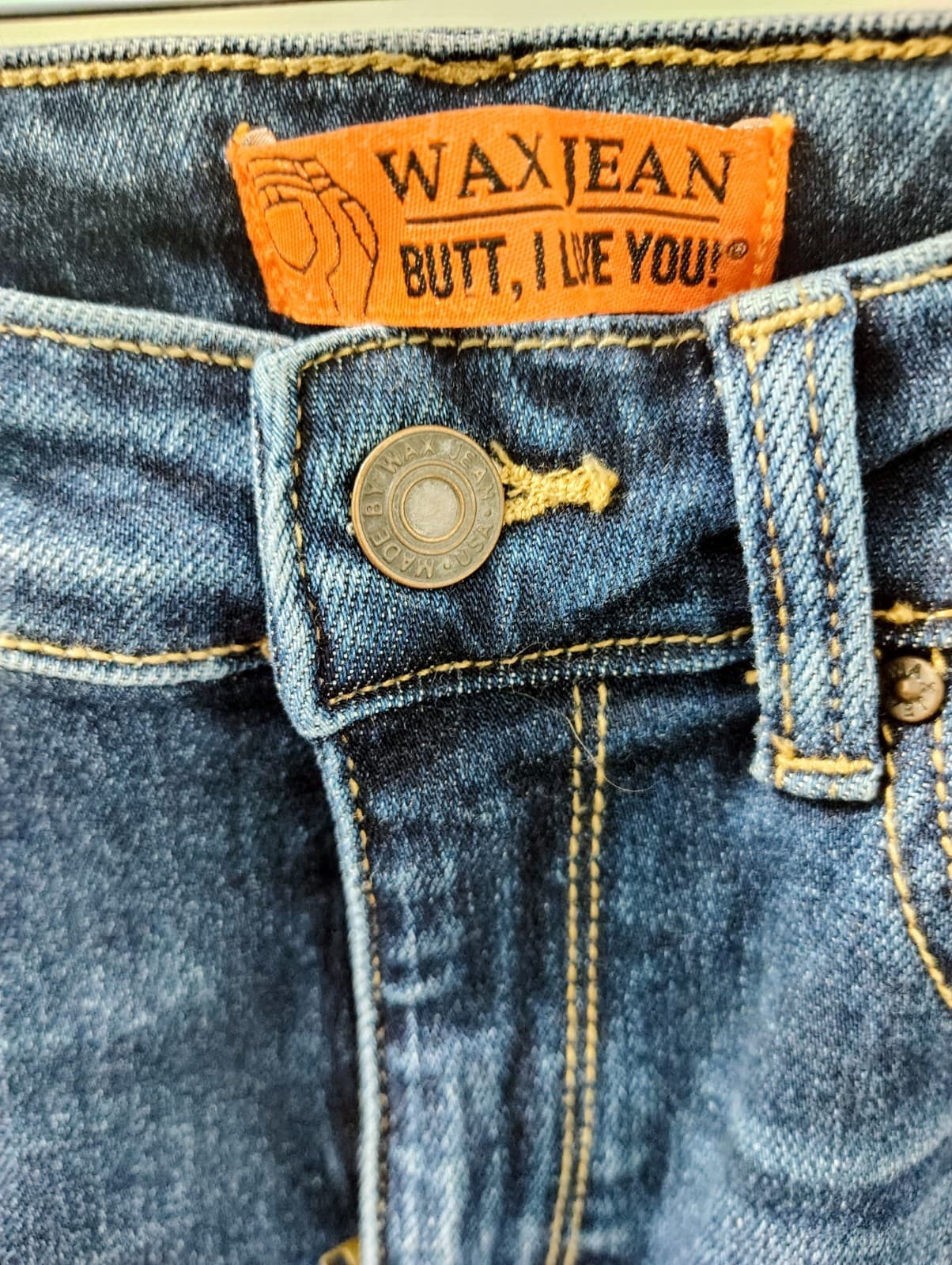 wax jeans butt i love you, Size 0/24