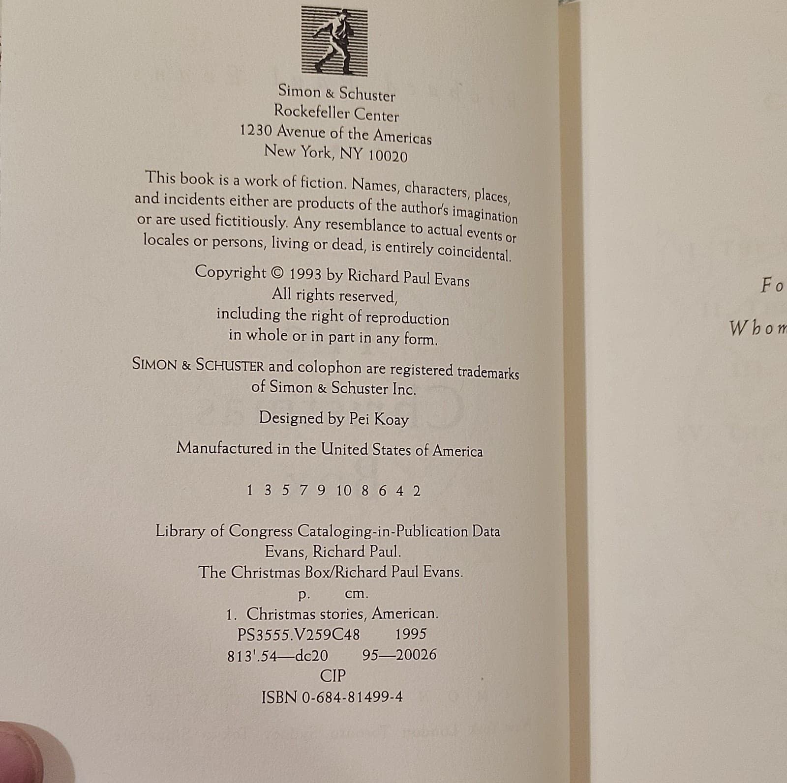 The Christmas Box by Richard Paul Evans, Hardcover 1995, Simon & Schuster, Illu… - Thumbnail 8