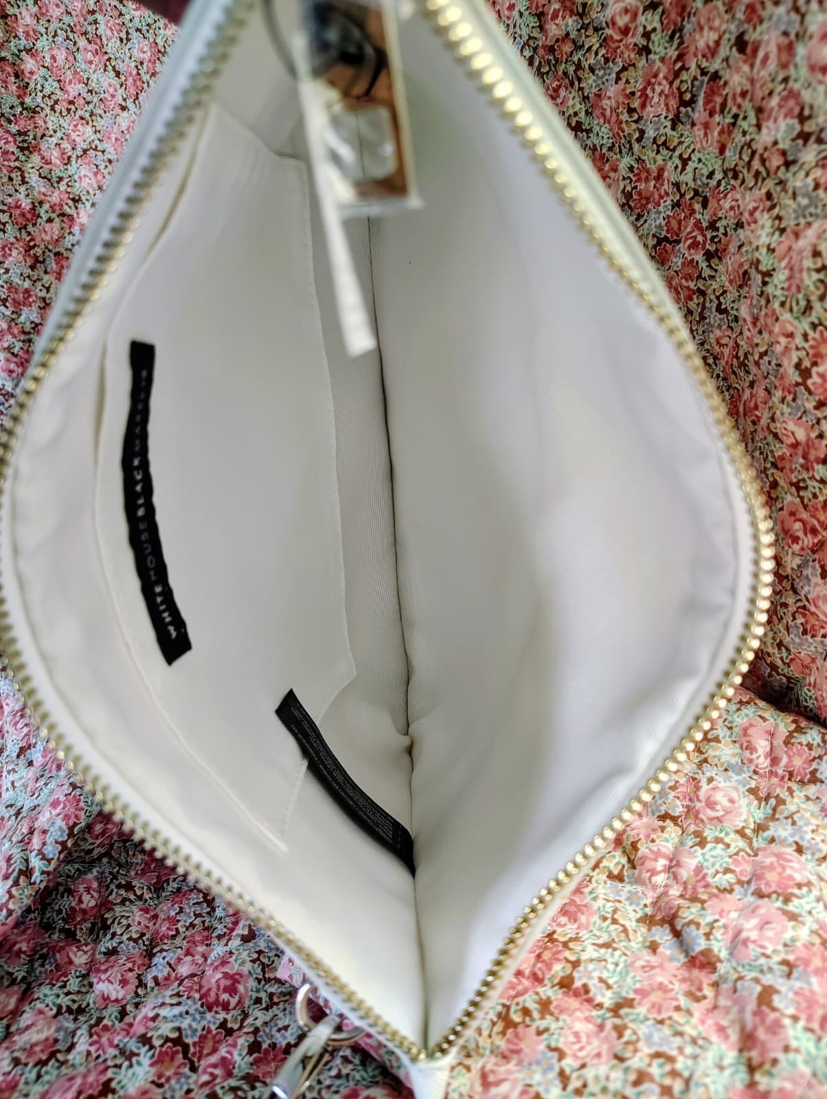 NEW White House Black Market Clutch Purse Wristlet PURPLE Studded FLORAL NWT - Thumbnail 15