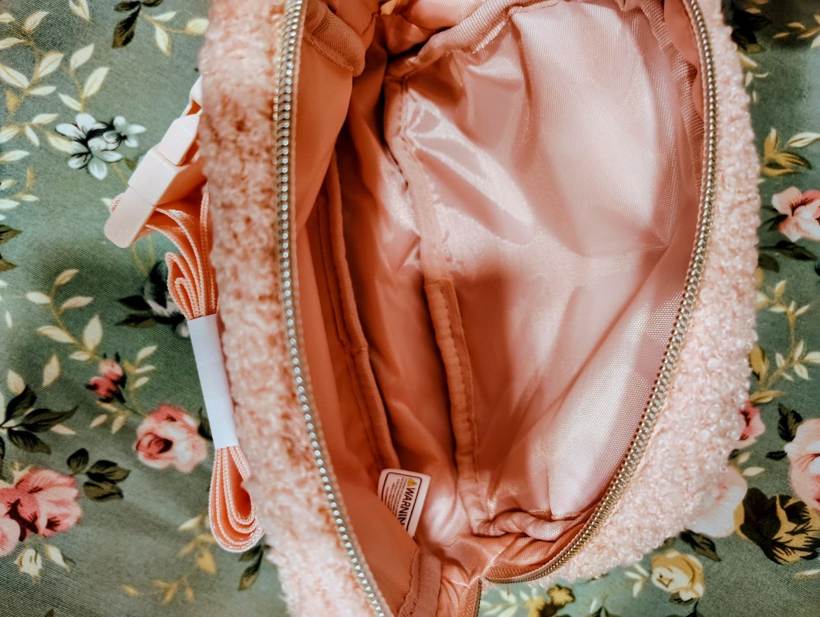NWT Rose Pink Fleece Belt Bag Fanny Pack - Thumbnail 7